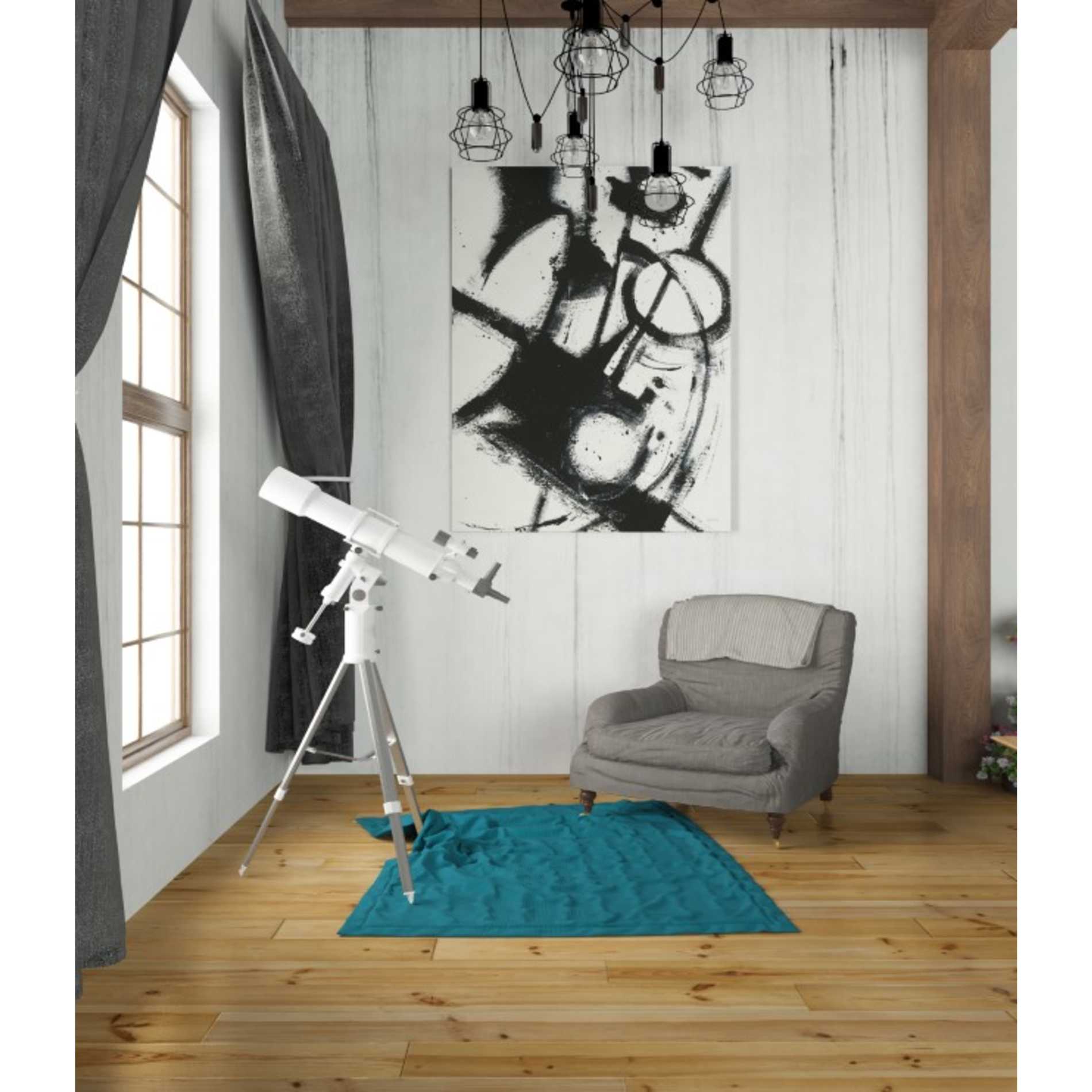 'Expression Abstract II White Crop' by Shirley Novak, Canvas Wall Art,26 x 34