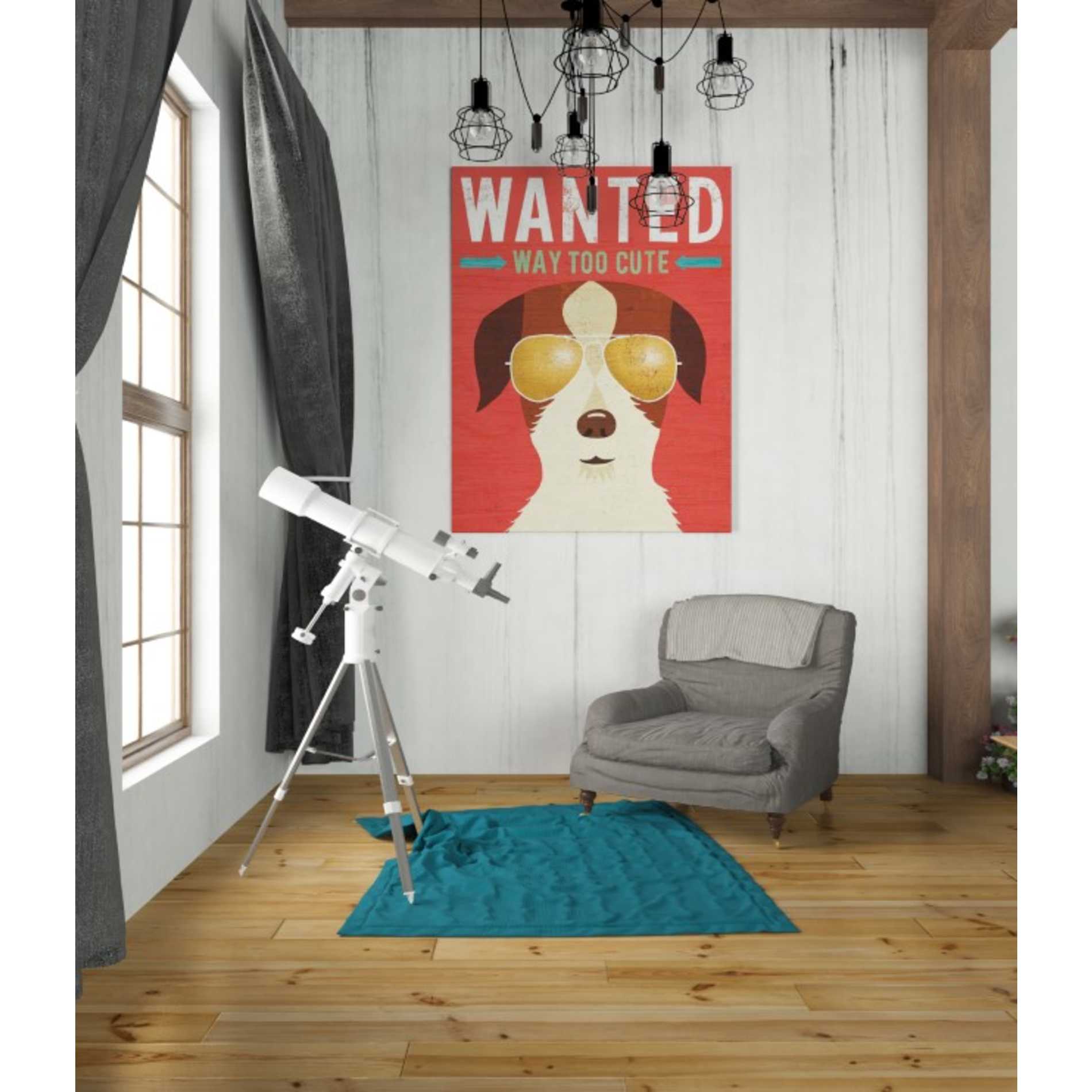 'Beach Bums Terrier I Wanted' by Michael Mullan, Canvas Wall Art,26 x 34