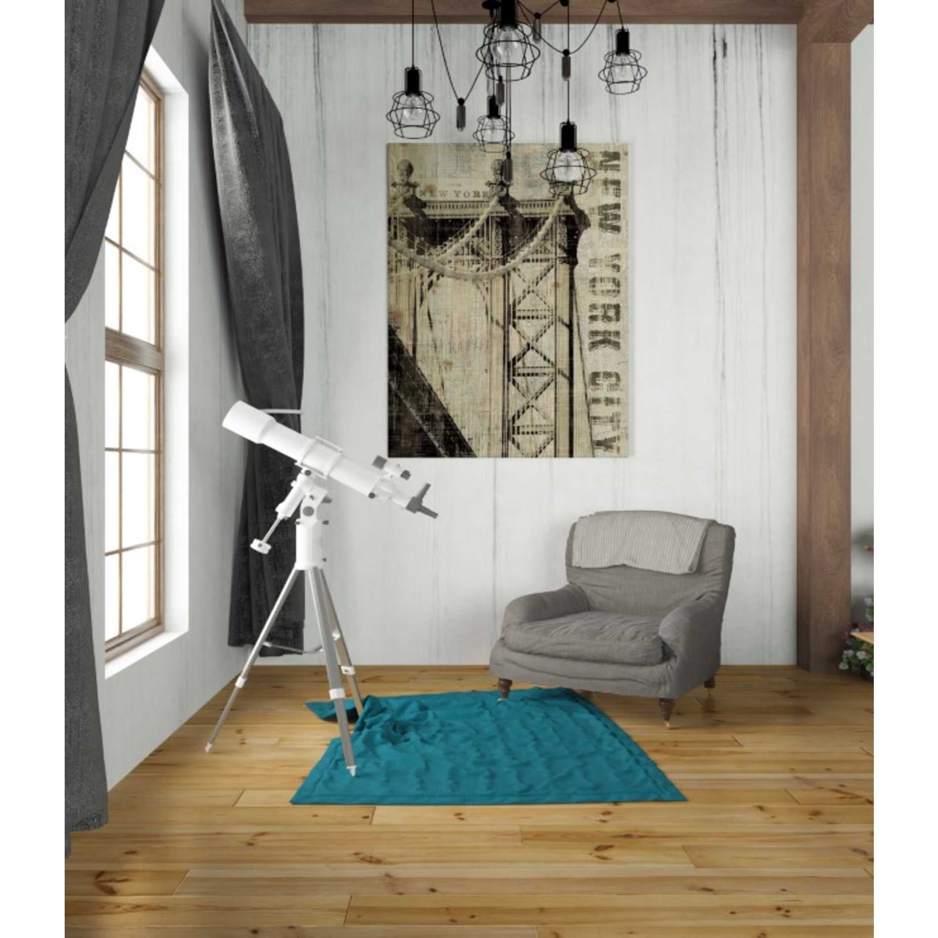 'Vintage NY Manhattan Bridge' by Michael Mullan, Canvas Wall Art,26 x 34