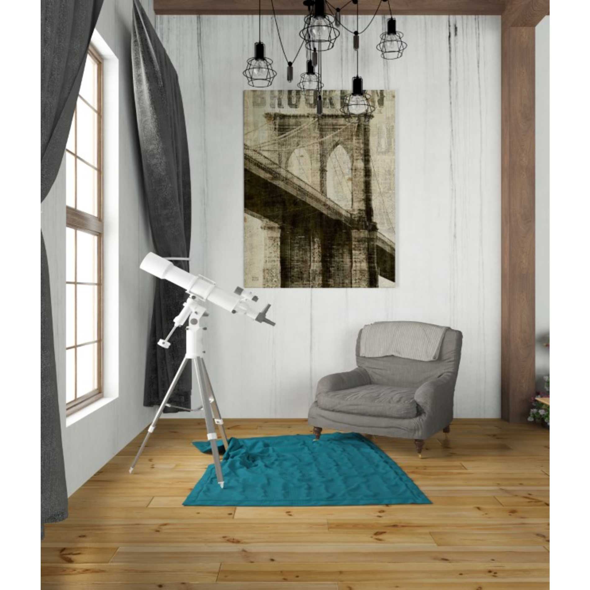 'Vintage NY Brooklyn Bridge' by Michael Mullan, Canvas Wall Art,26 x 34
