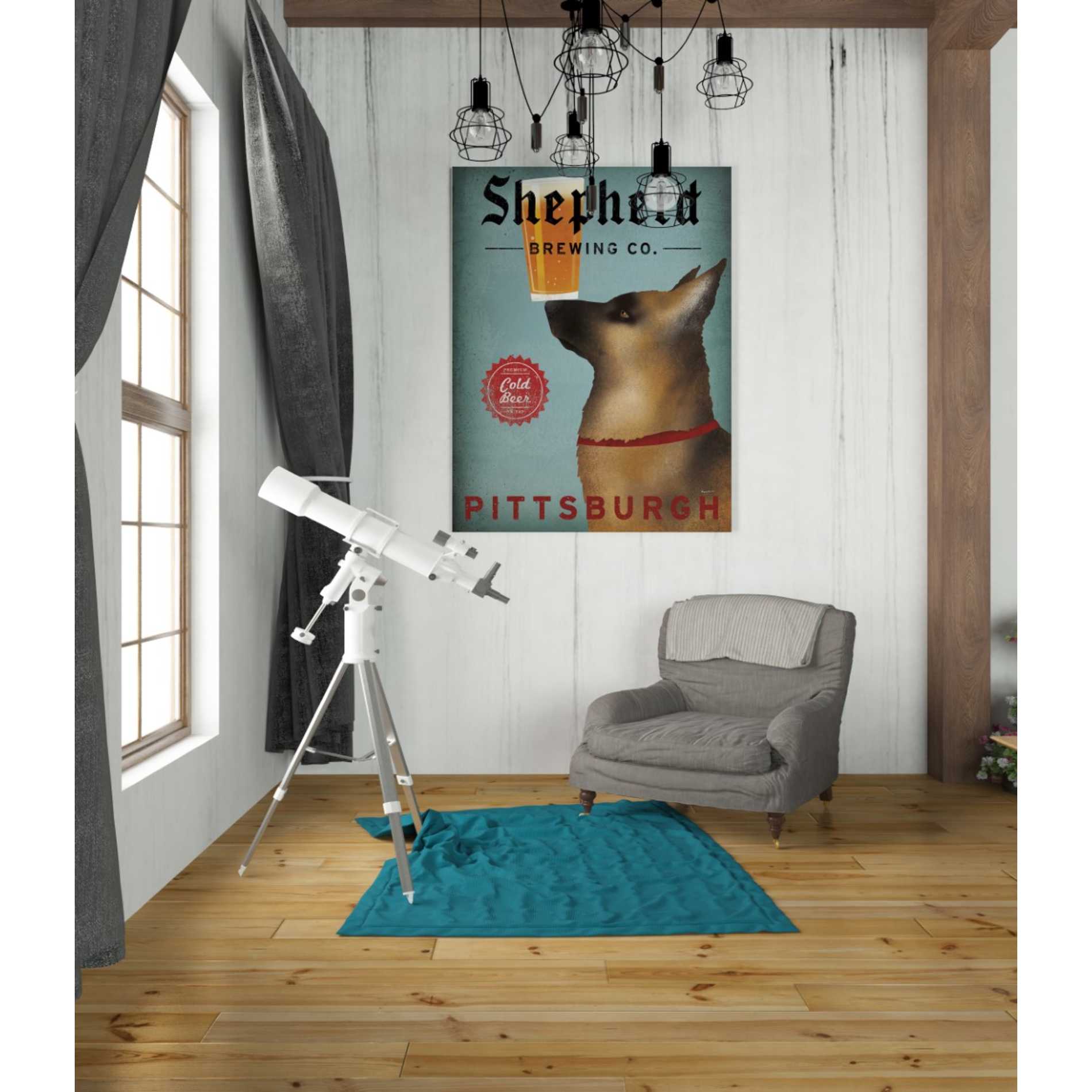 'Shepherd Brewing Co Pittsburgh' by Ryan Fowler, Canvas Wall Art,26 x 34