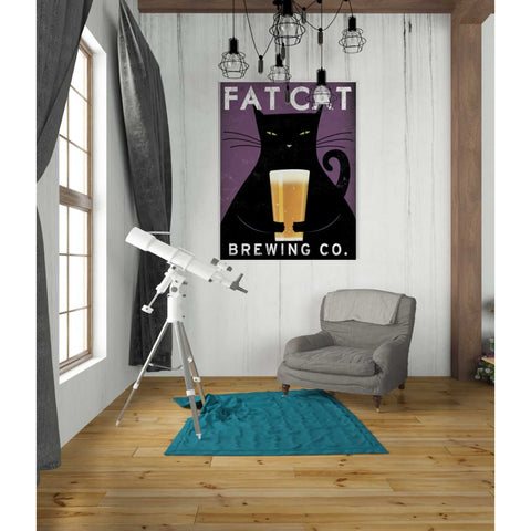 Image of 'Cat Brewing no City' by Ryan Fowler, Canvas Wall Art,26 x 34