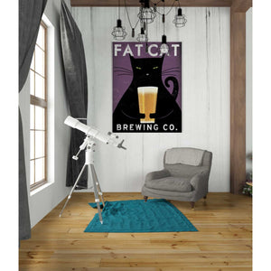 'Cat Brewing no City' by Ryan Fowler, Canvas Wall Art,26 x 34