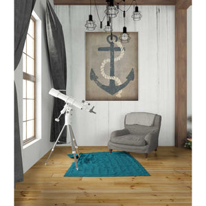 'Nautical Anchor Vertical Gray' by Ryan Fowler, Canvas Wall Art,26 x 34