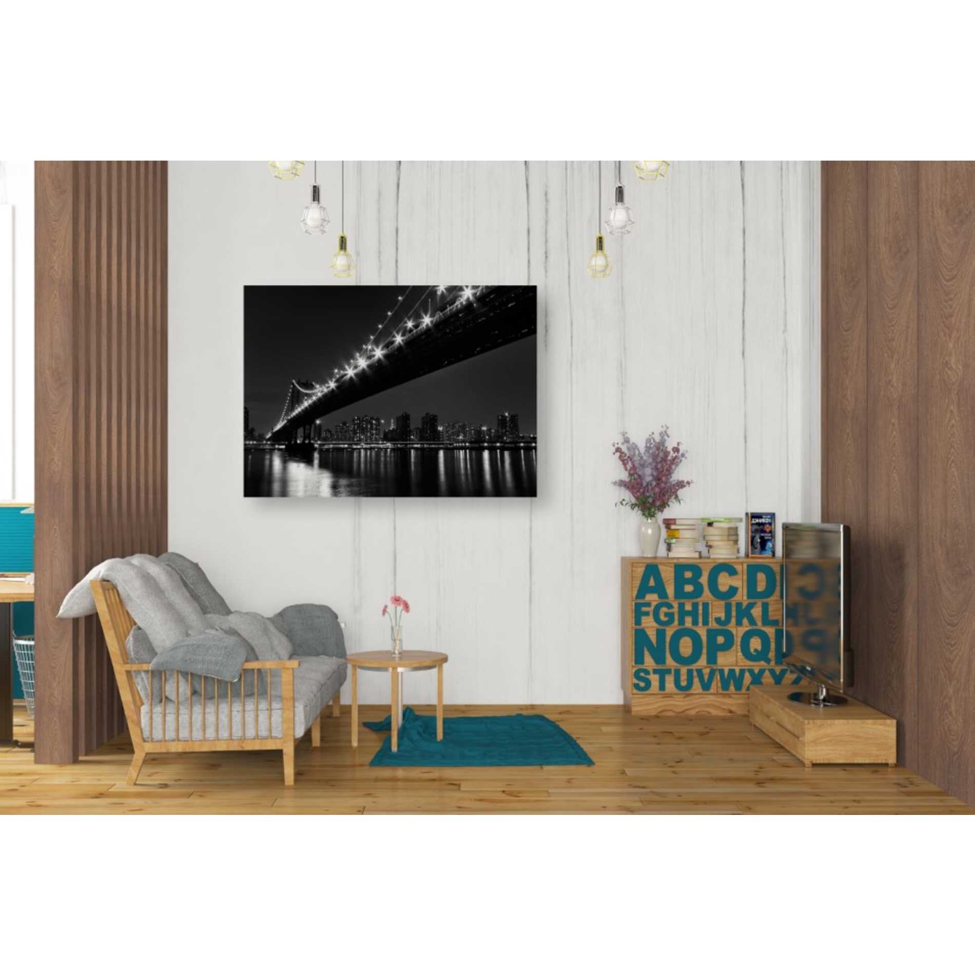 'Manhattan Bridge' by Katherine Gendreau, Giclee Canvas Wall Art