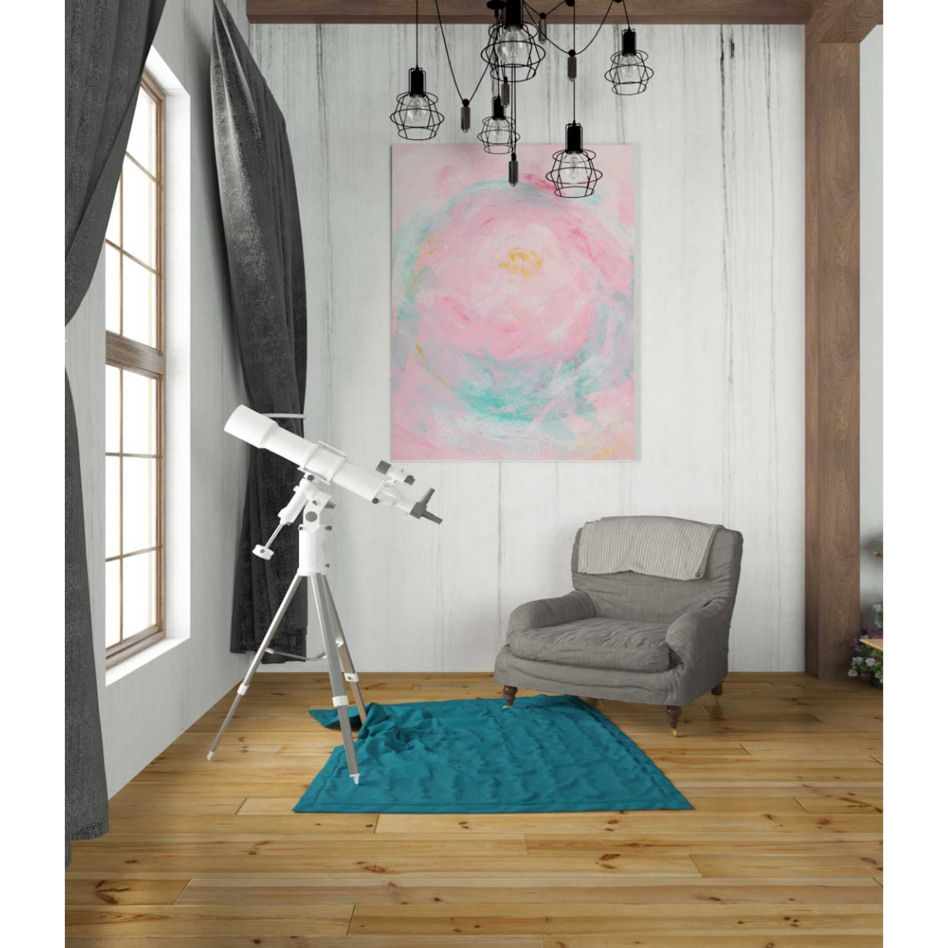 'Pink Peony' Canvas Wall Art,26 x 34