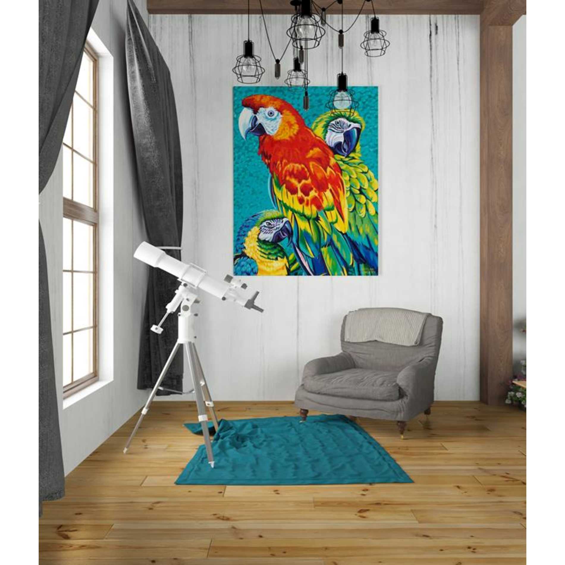 'Birds in Paradise III' by Carolee Vitaletti Giclee Canvas Wall Art