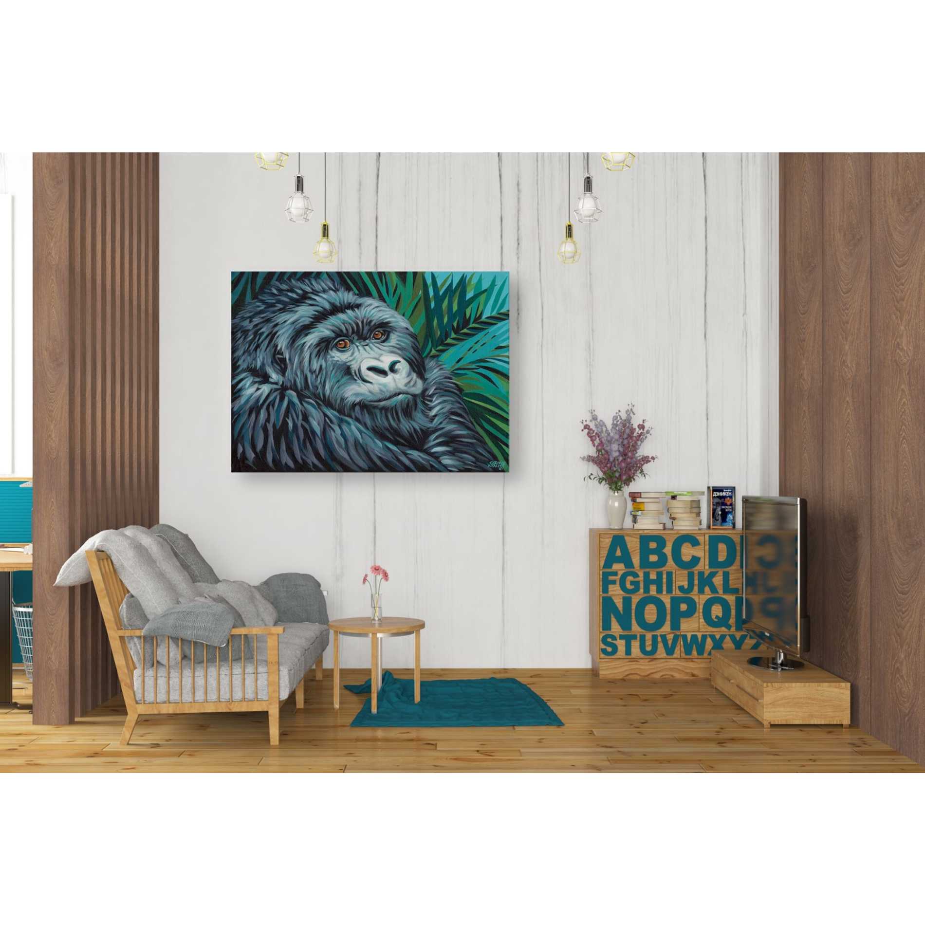 'Jungle Monkey II' by Carolee Vitaletti Giclee Canvas Wall Art