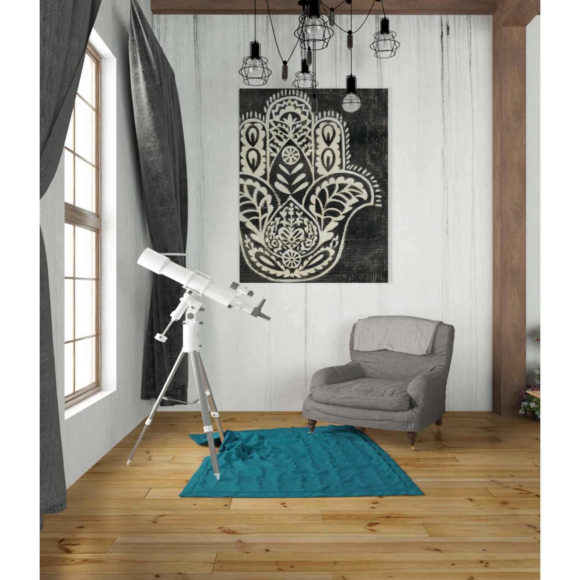 'Night Hamsa I' by Chariklia Zarris Giclee Canvas Wall Art