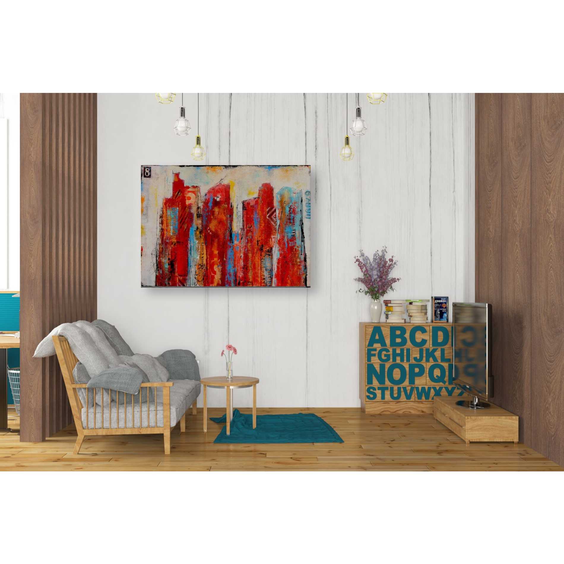 'District 8' by Erin Ashley Canvas Wall Art,34 x 26
