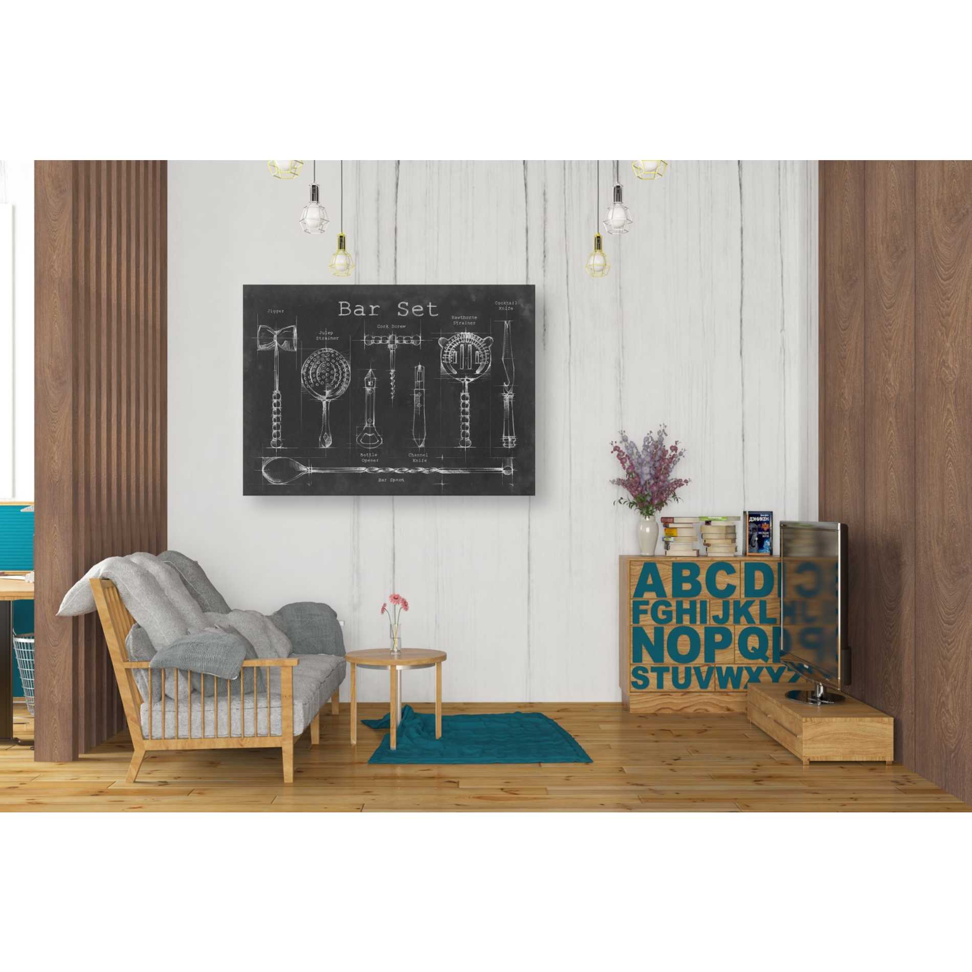 'Bar Set' by Ethan Harper Canvas Wall Art,34 x 26