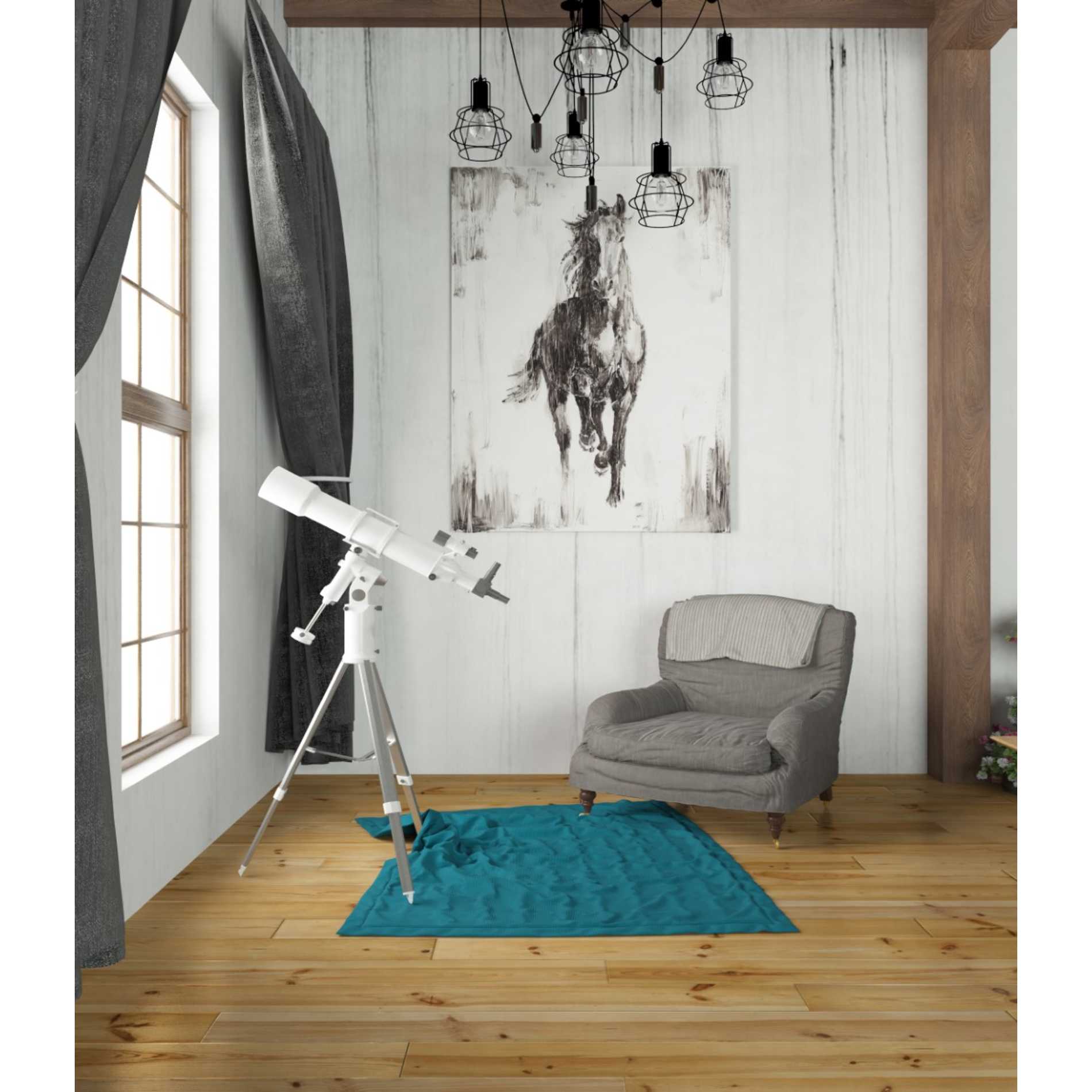 'Rustic Black Stallion I' by Ethan Harper Canvas Wall Art,26 x 34