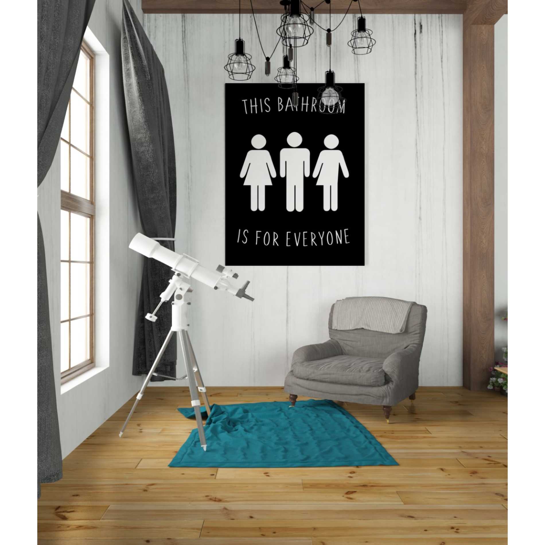 'Human Bathroom I' by Jarman Fagalde Giclee Canvas Wall Art