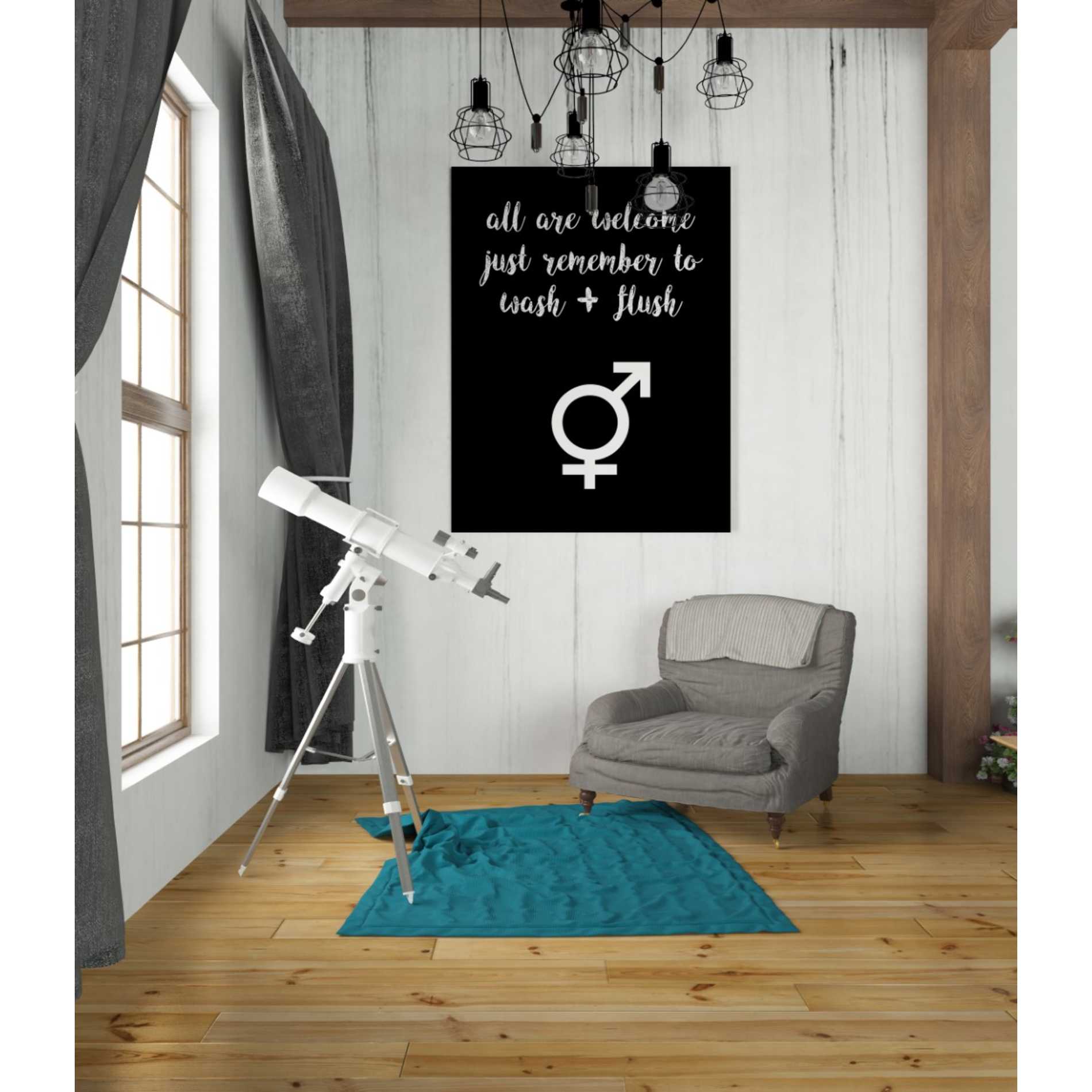 'Human Bathroom III' by Jarman Fagalde Giclee Canvas Wall Art