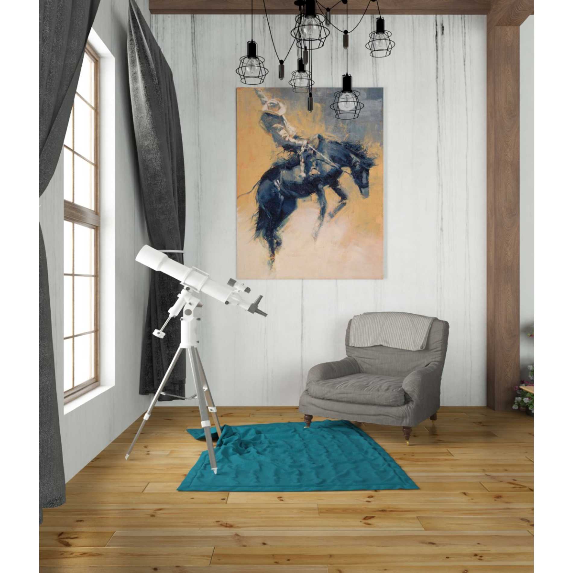 'Mood Indigo III' by Julie T. Giclee Canvas Wall Art