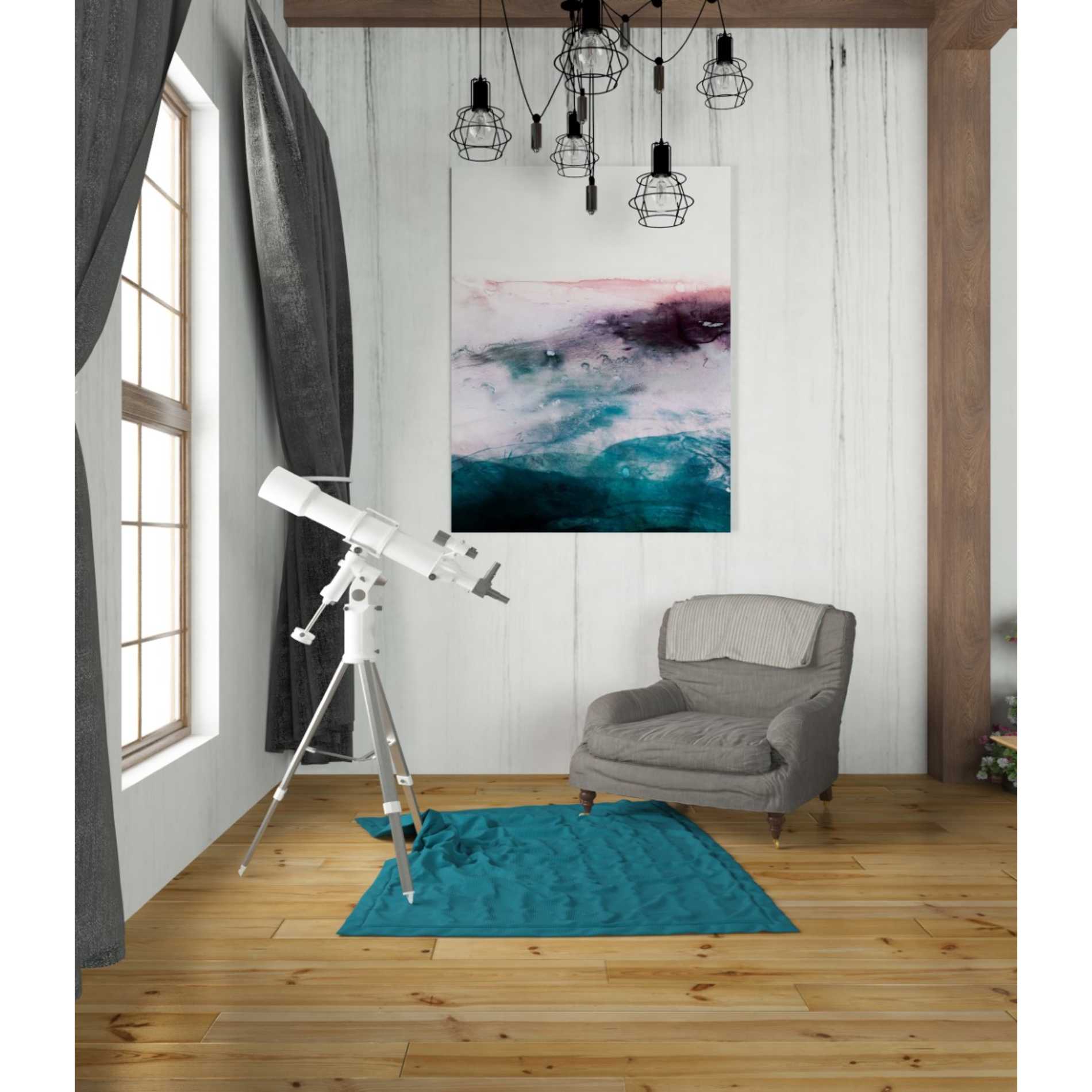 'Amethyst Vista I' by Victoria Borges Canvas Wall Art,26 x 34