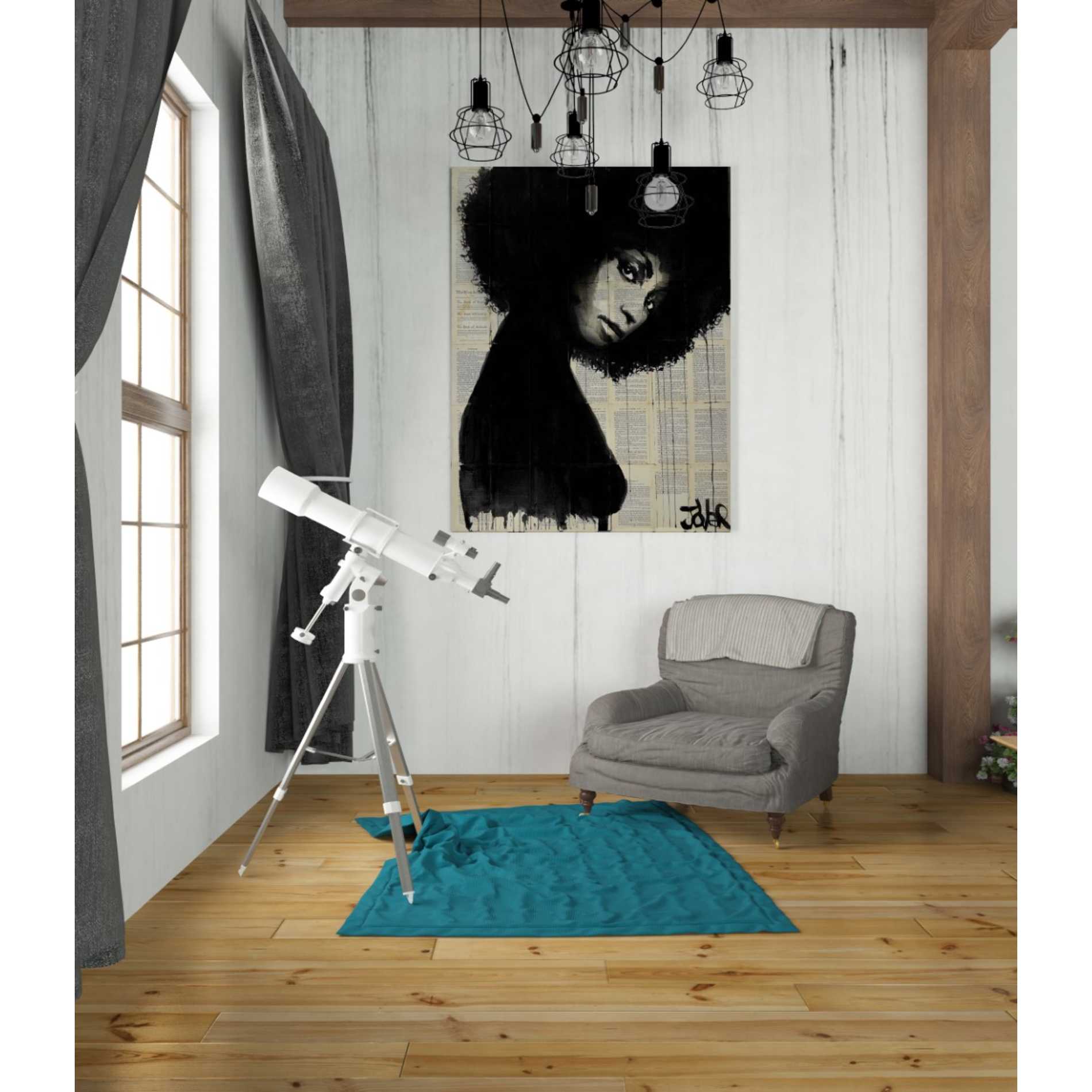 'Celistine' by Loui Jover, Canvas Wall Art,26 x 34