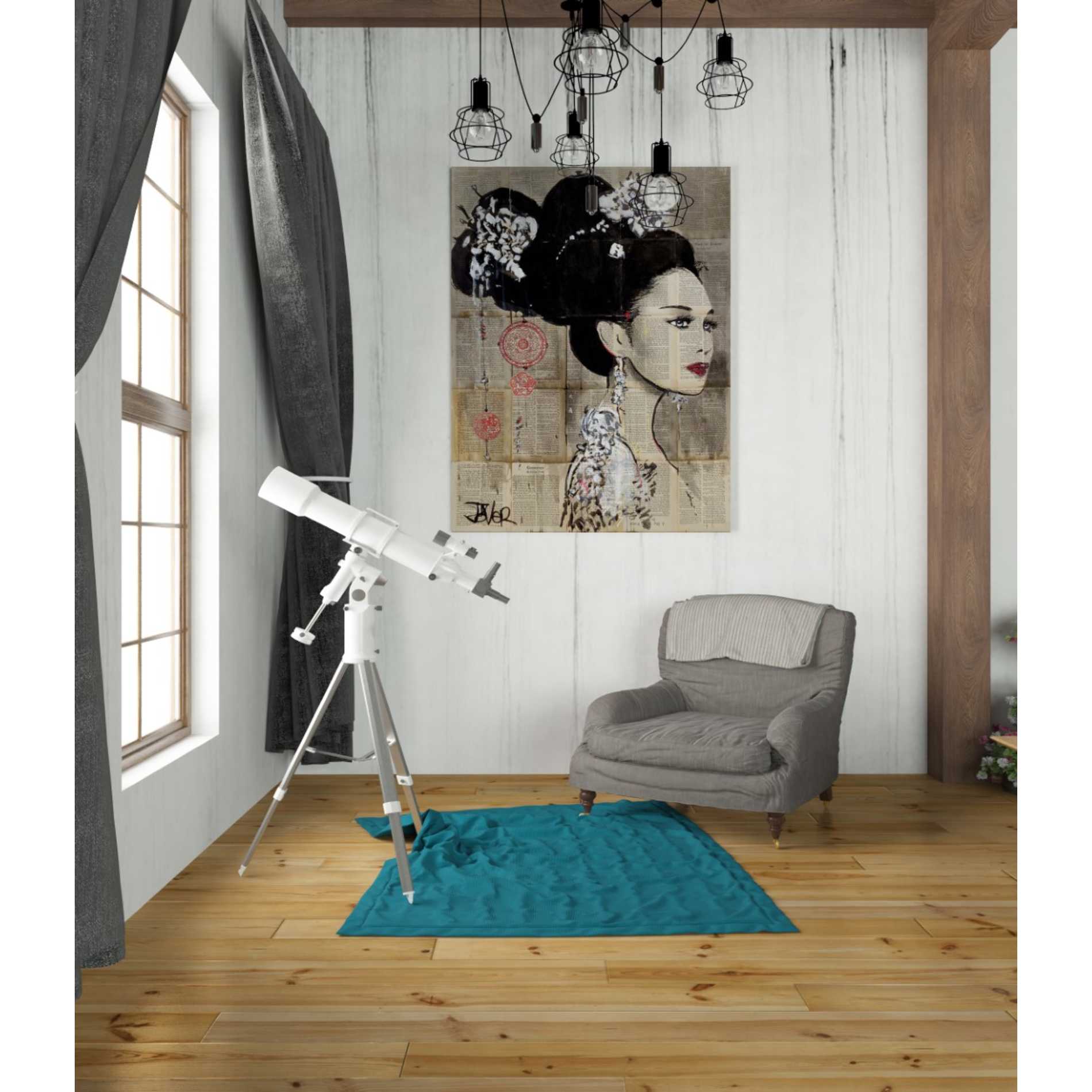 'Yu' by Loui Jover, Canvas Wall Art,26 x 34