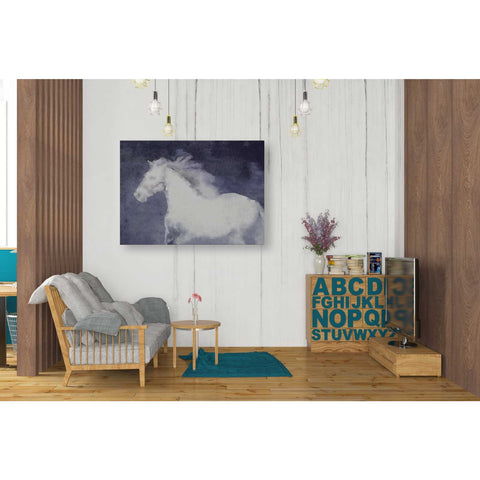 Image of 'White Running Horse In The Fog Mist 1' by Irena Orlov, Canvas Wall Art,34 x 26