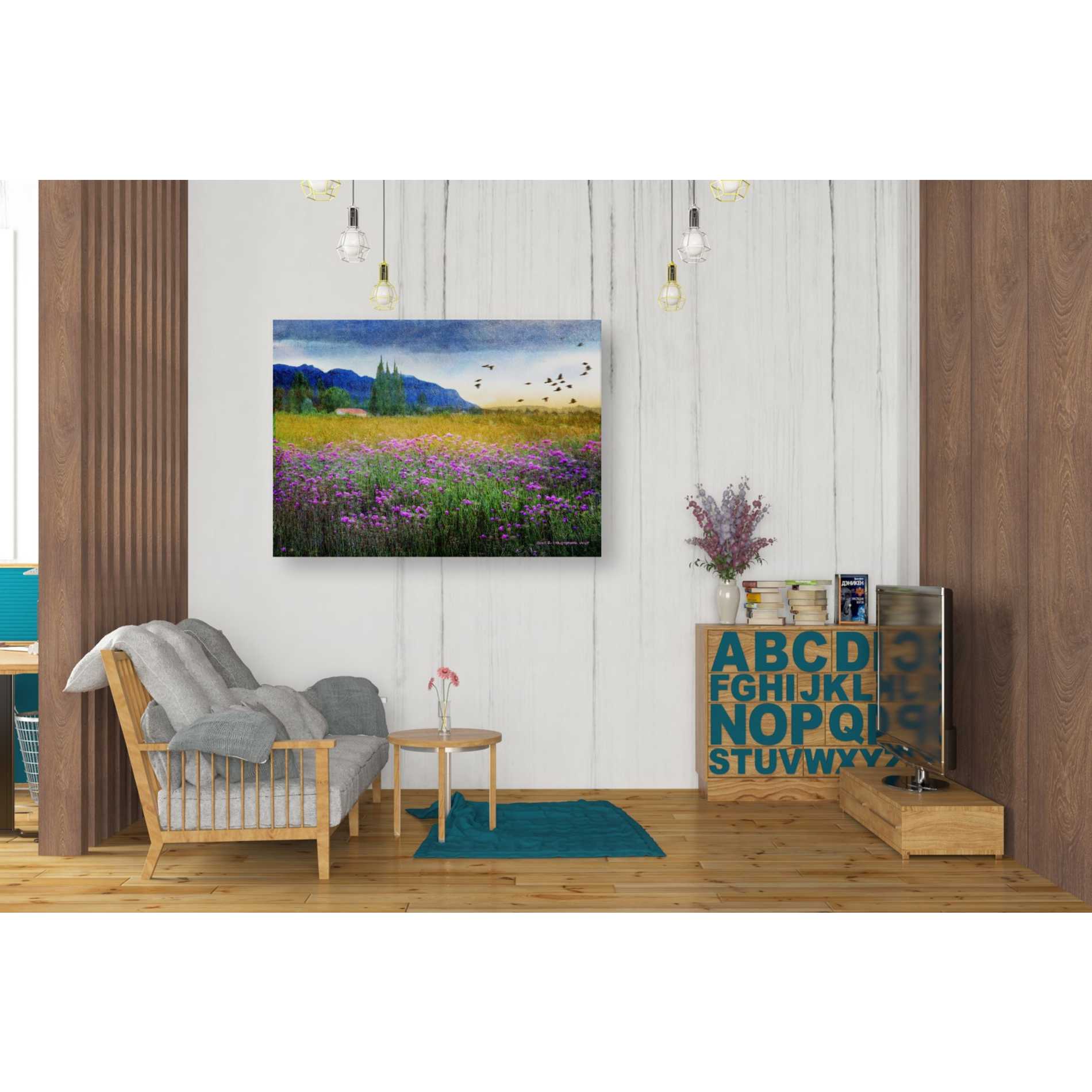 'Mesa Verde and Knapweed' by Chris Vest, Giclee Canvas Wall Art