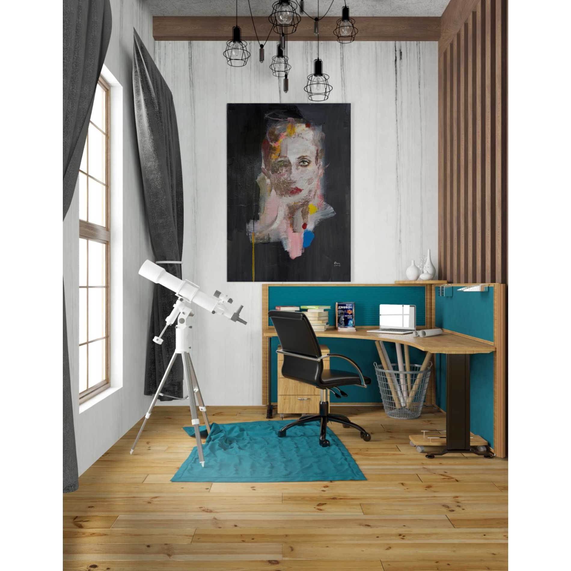 'Portrait 2' by Oscar Alvarez Pardo, Canvas Wall Art,26 x 34