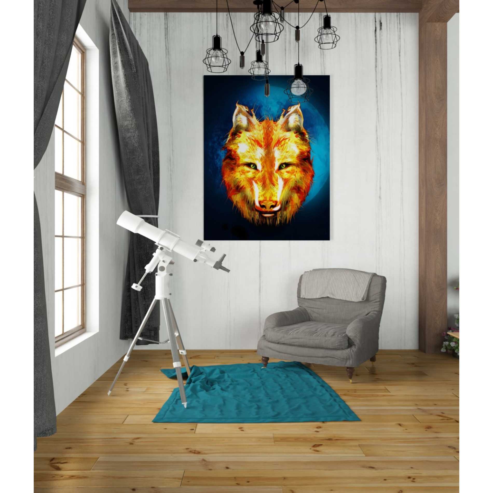 'Lone Wolf' by Michael StewArt, Giclee Canvas Wall Art