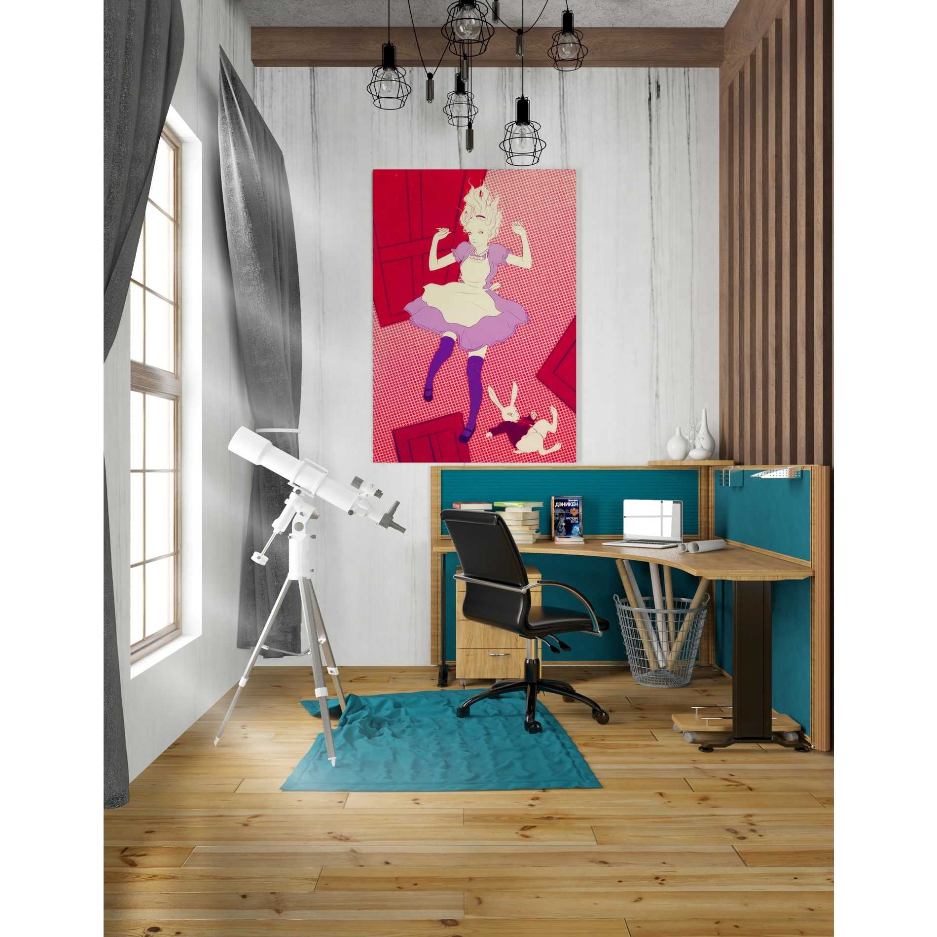 'Alice Falling' by Sai Tamiya, Canvas Wall Art,26 x 40