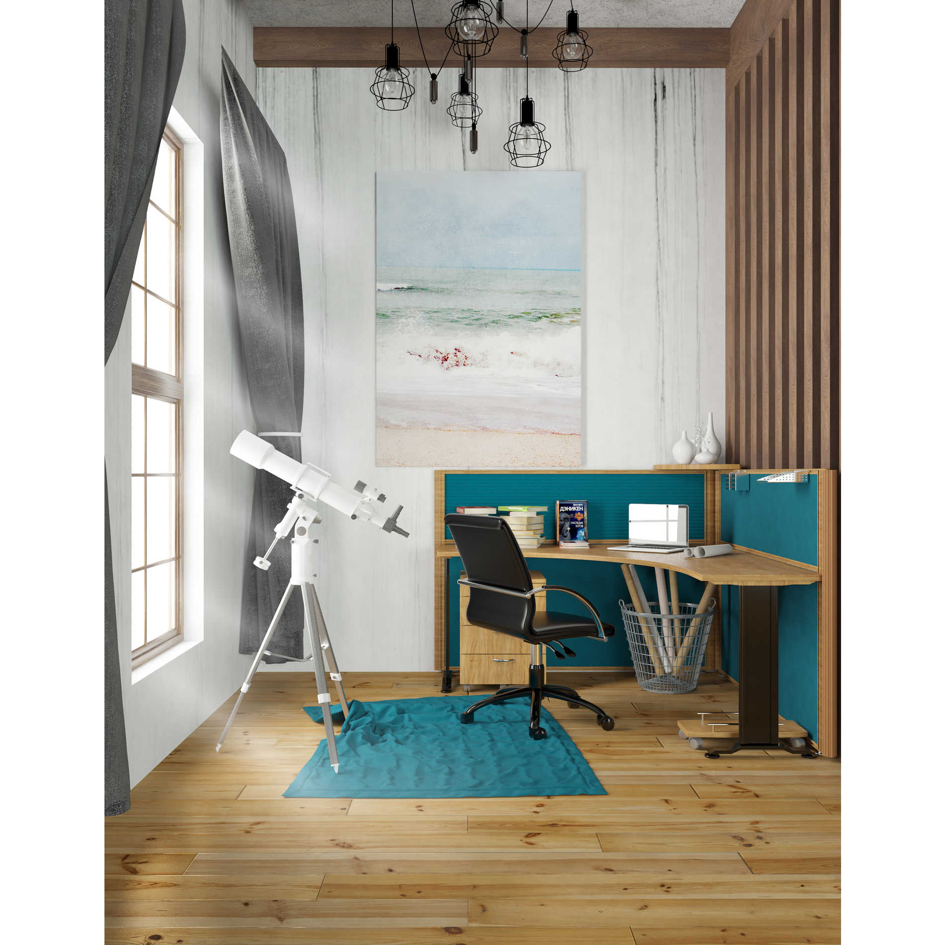 'Pastel Waves' by Linda Woods, Canvas Wall Art,26 x 40