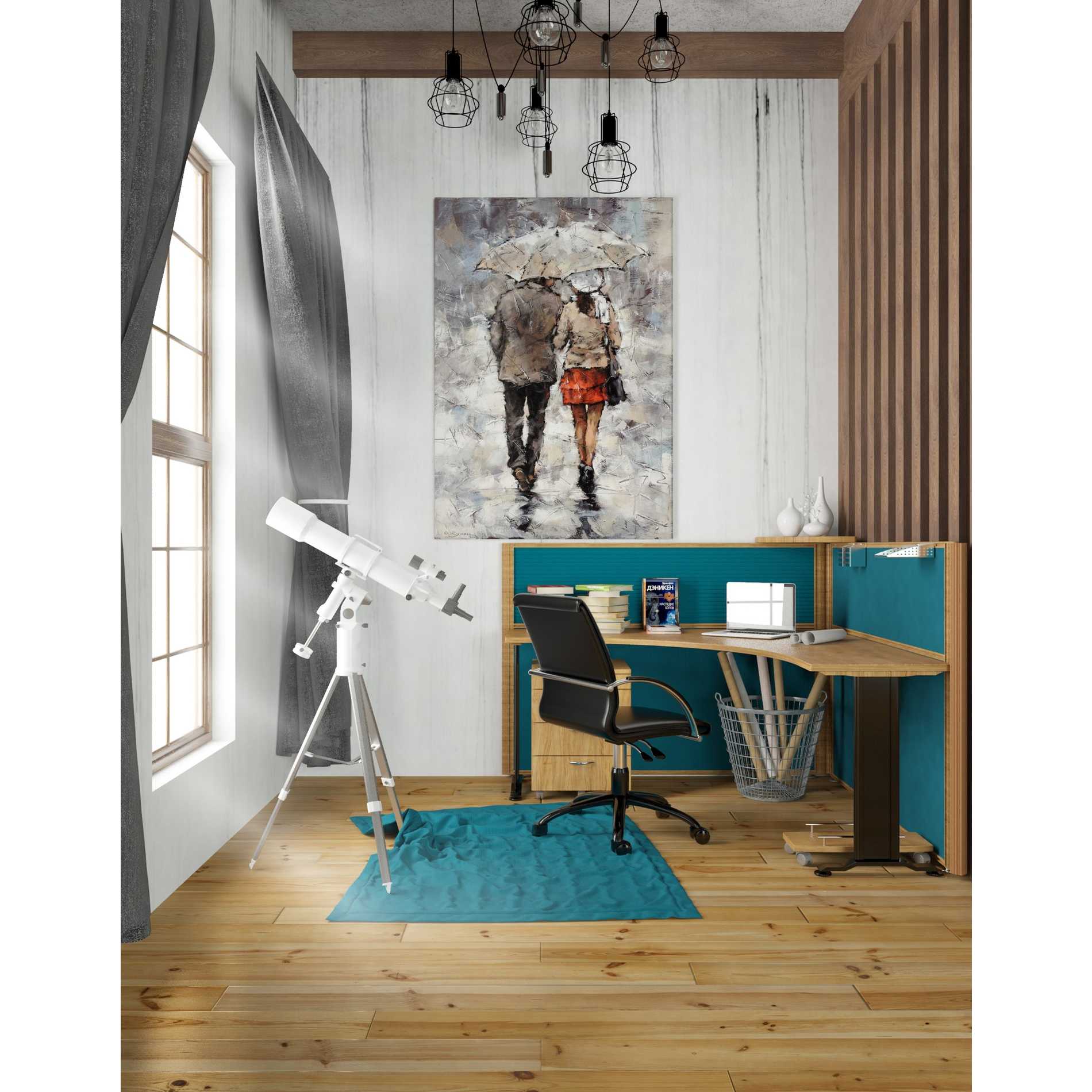 'Under The Umbrella' by Alexander Gunin, Canvas Wall Art,26 x 40