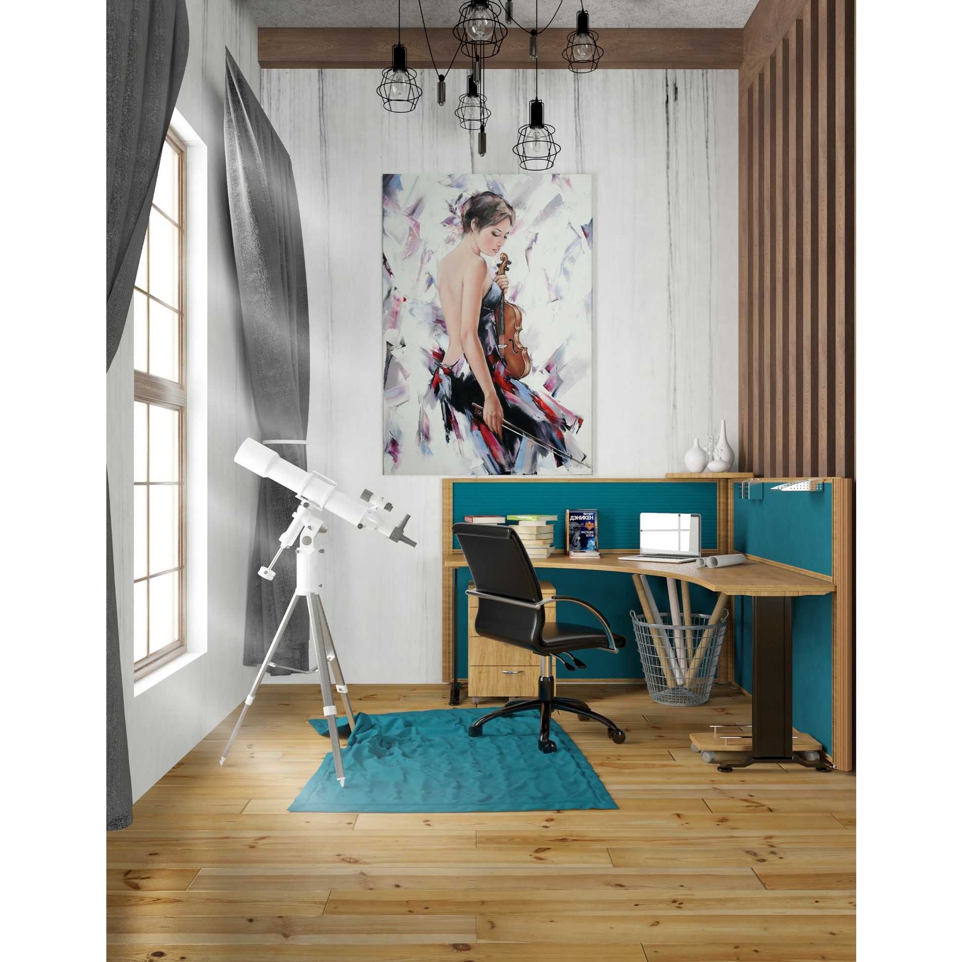 'Violinist' by Alexander Gunin, Canvas Wall Art,26 x 40