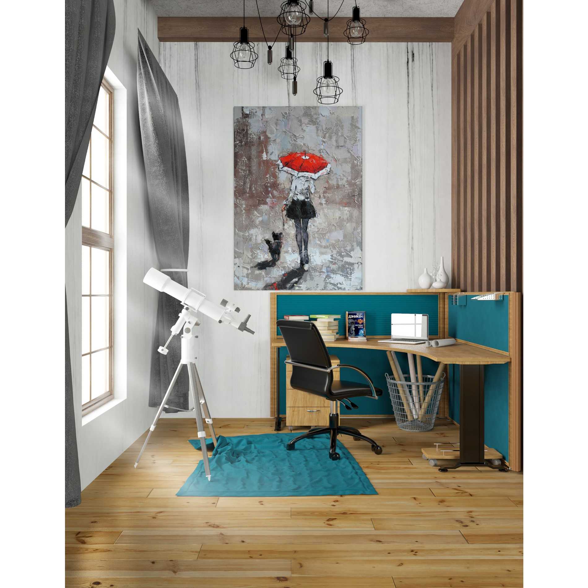 'An Urban Autumn' by Alexander Gunin, Canvas Wall Art,26 x 40