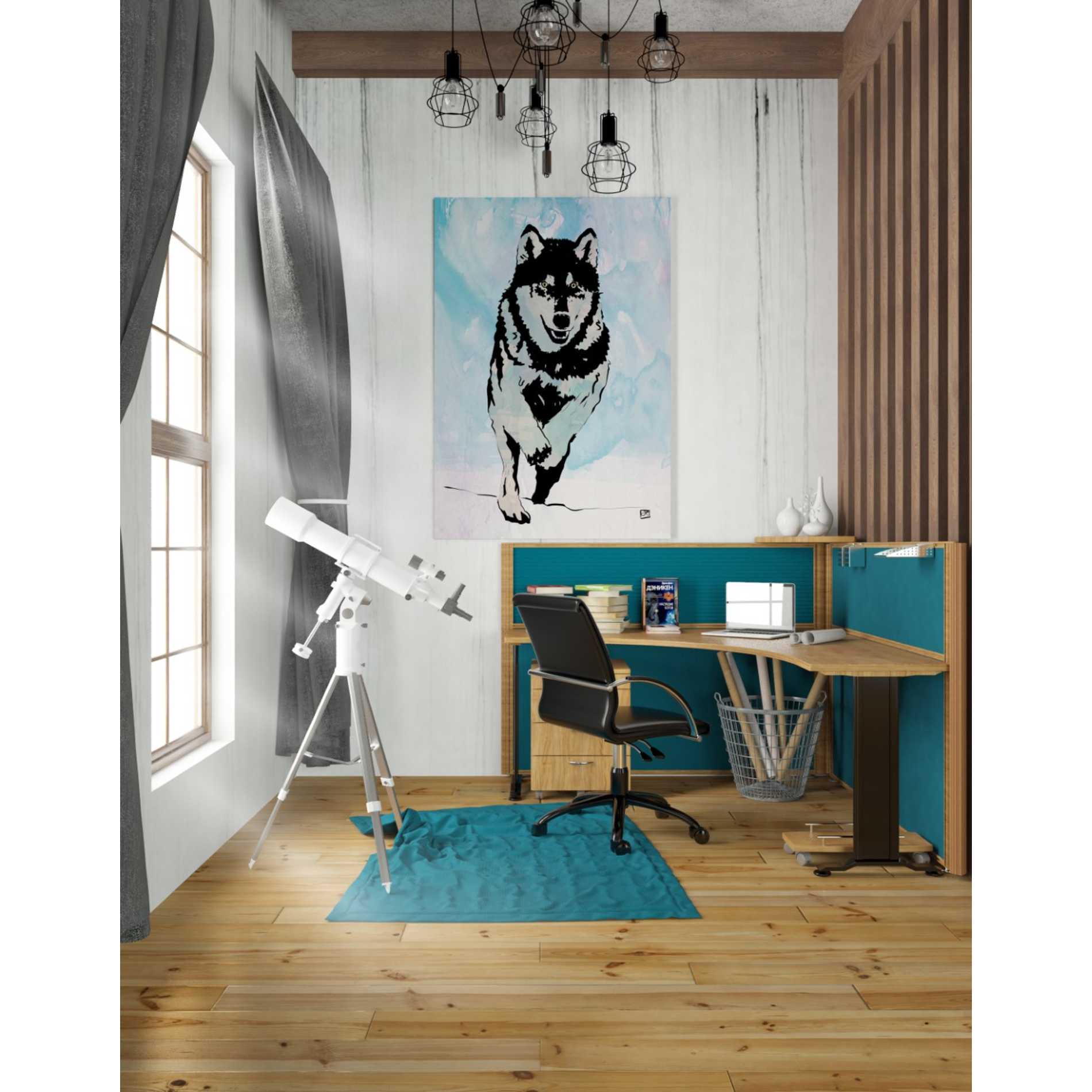 'Wolf 2' by Giuseppe Cristiano, Canvas Wall Art,26 x 40