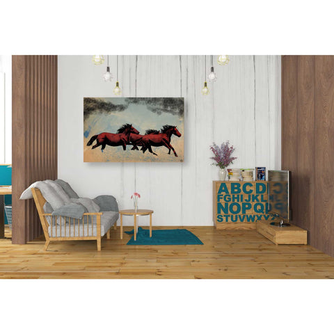 Image of 'Horses' by Giuseppe Cristiano, Canvas Wall Art,26 x 40
