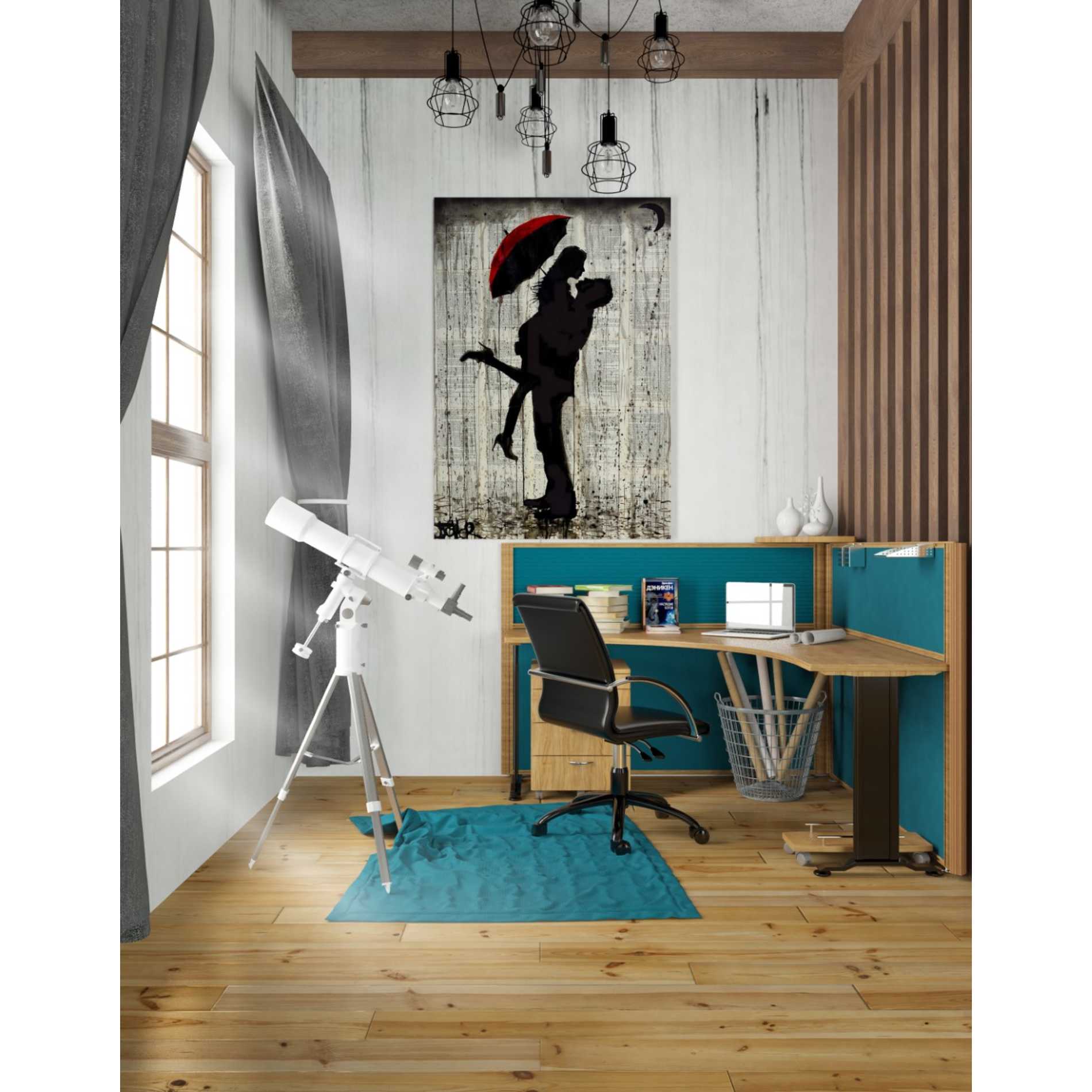 'Love and Rain' by Loui Jover, Canvas Wall Art,26 x 40