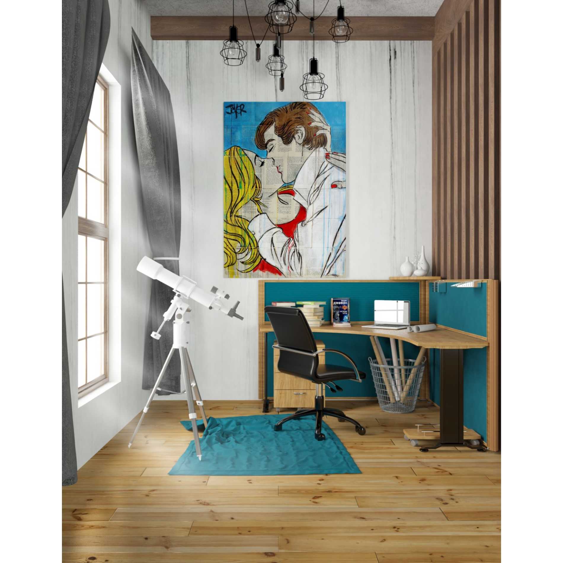 'Pop Romantics' by Loui Jover, Canvas Wall Art,26 x 40