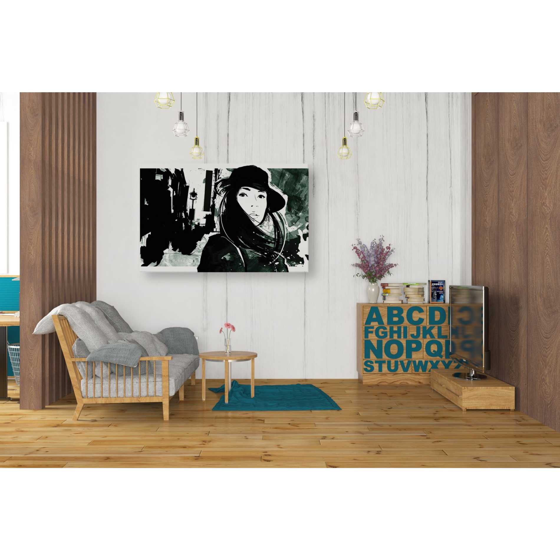 'Unmasked 1' by Jonathan Lam, Canvas Wall Art,26 x 40