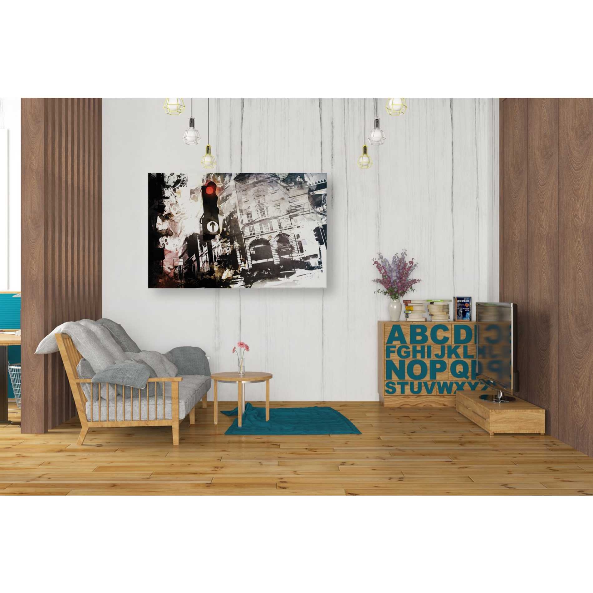 'Traffic' by Jonathan Lam, Giclee Canvas Wall Art