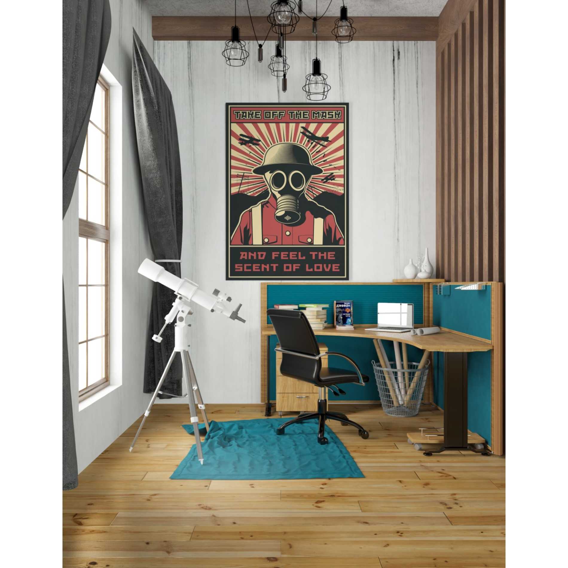 'Gas Mask' Canvas Wall Art,26 x 40