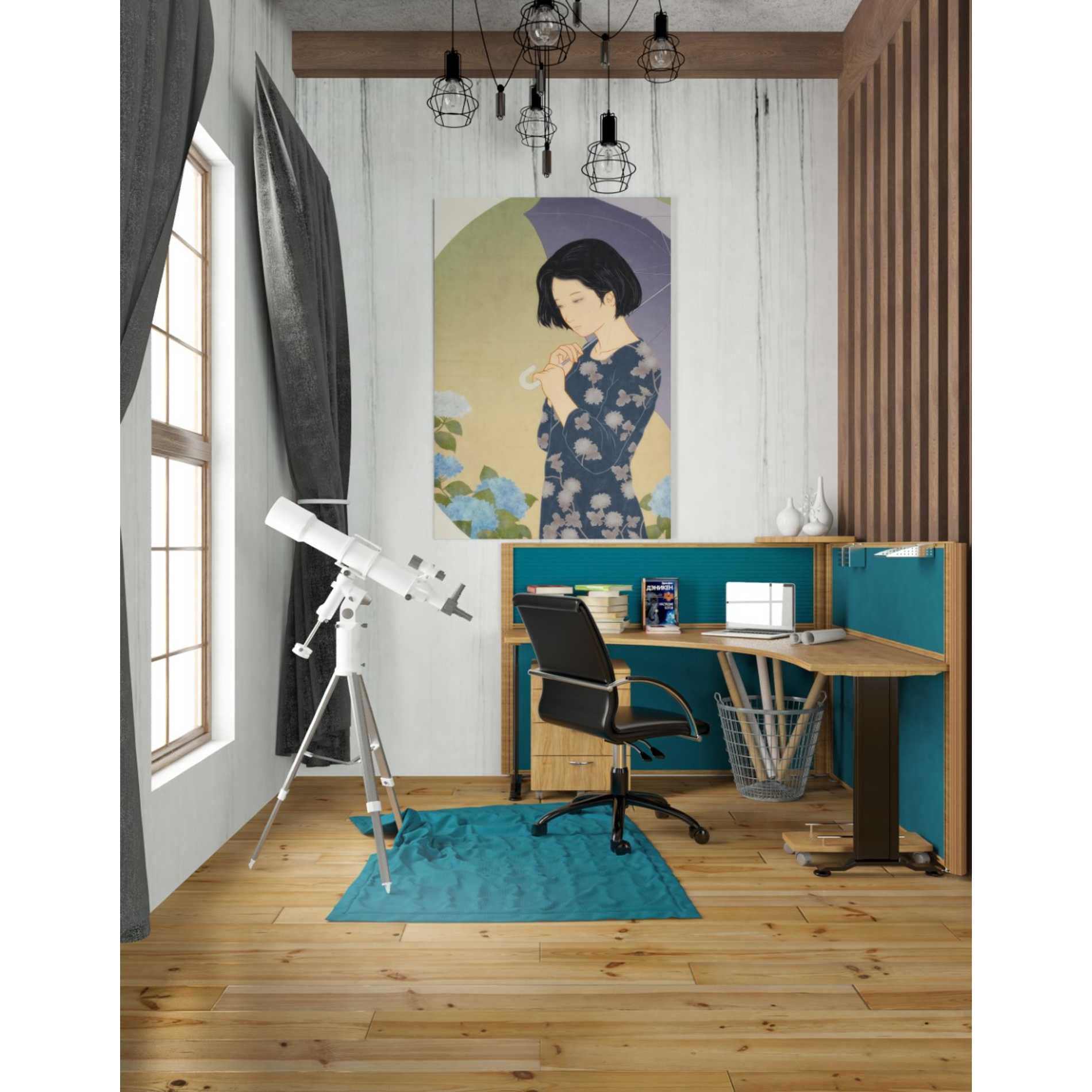 'Ajisai' by Sai Tamiya, Canvas Wall Art,26 x 40