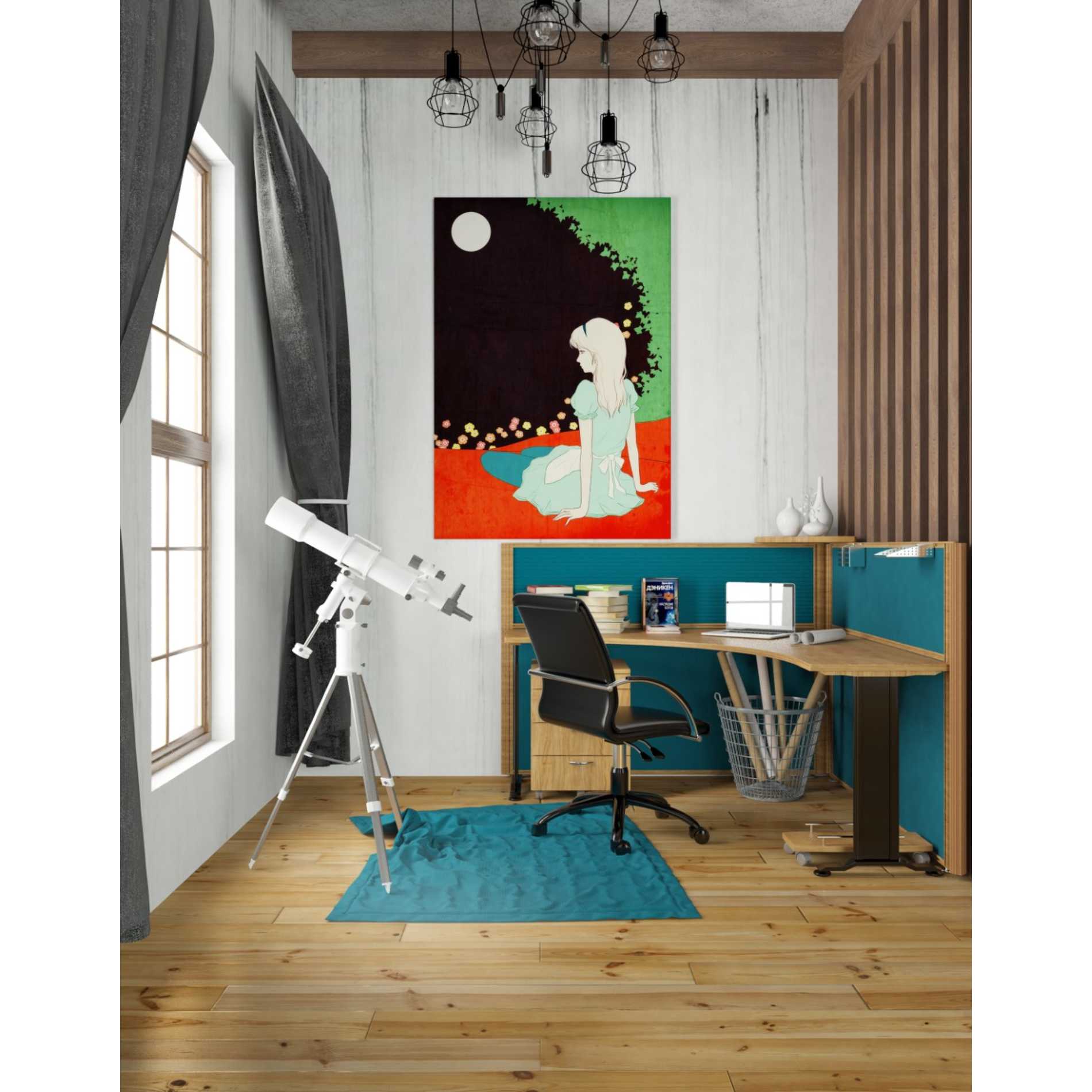 'Alice in the Moonlight' by Sai Tamiya, Canvas Wall Art,26 x 40