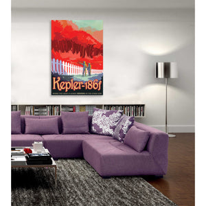 'Visions of the Future: Kepler-186f' Canvas Wall Art,26 x 40