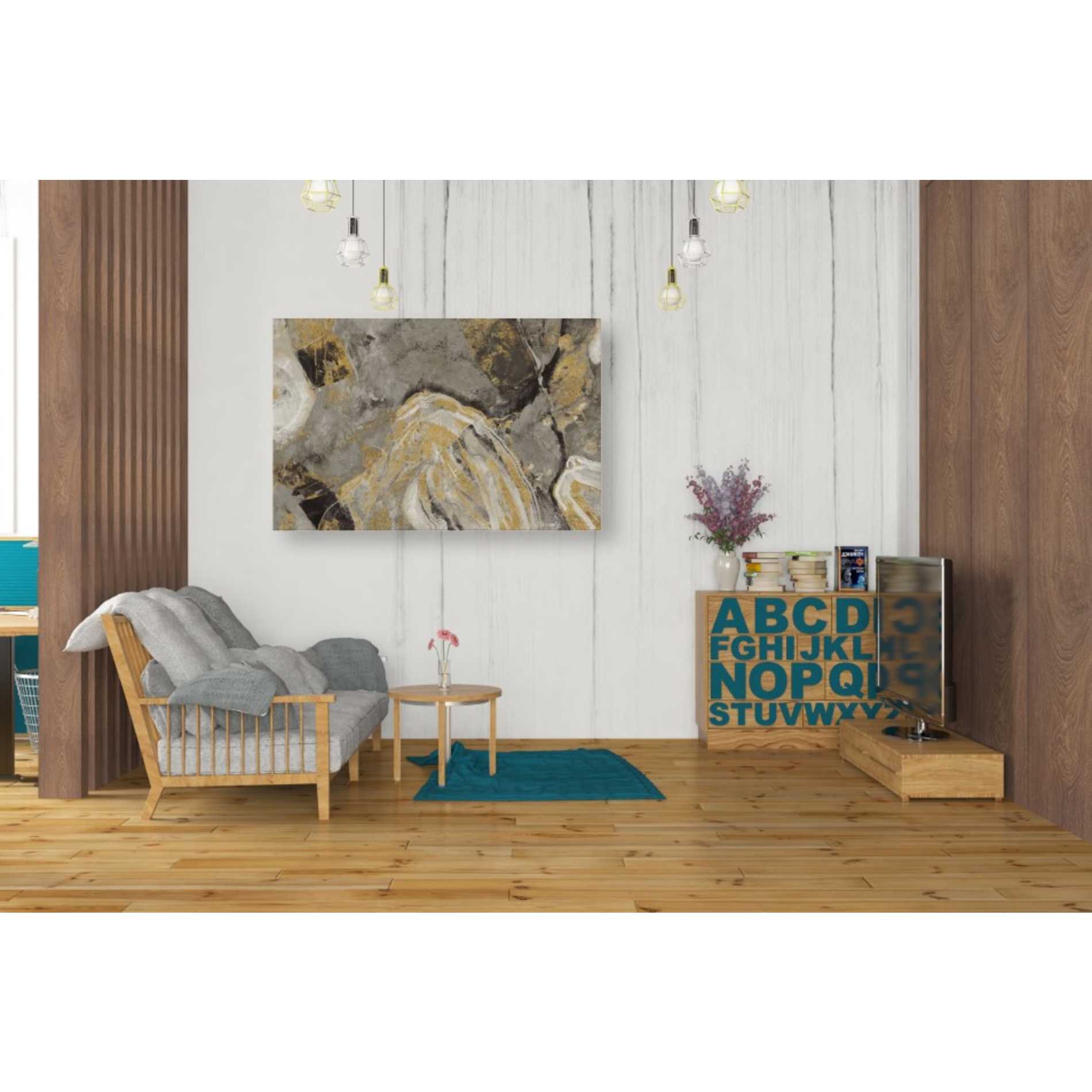 'Painted Desert Phoenix Neutral' by Albena Hristova, Canvas Wall Art,40 x 26