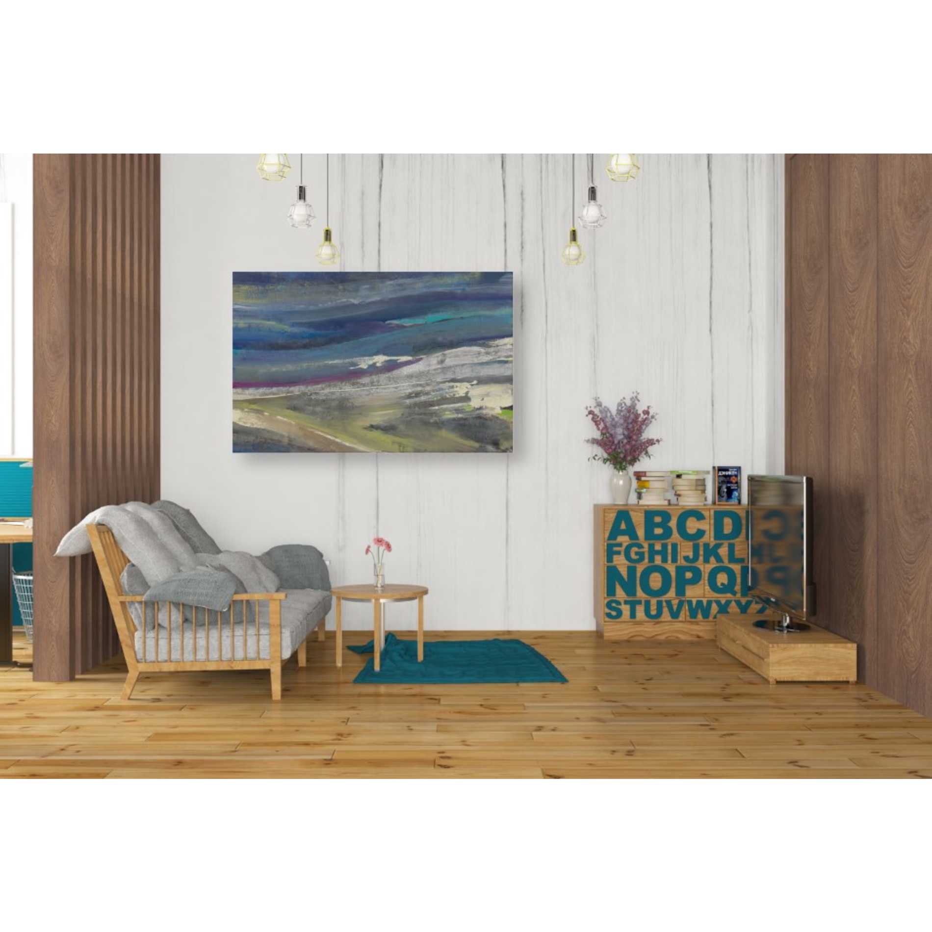 'Highlands' by Albena Hristova, Canvas Wall Art,40 x 26