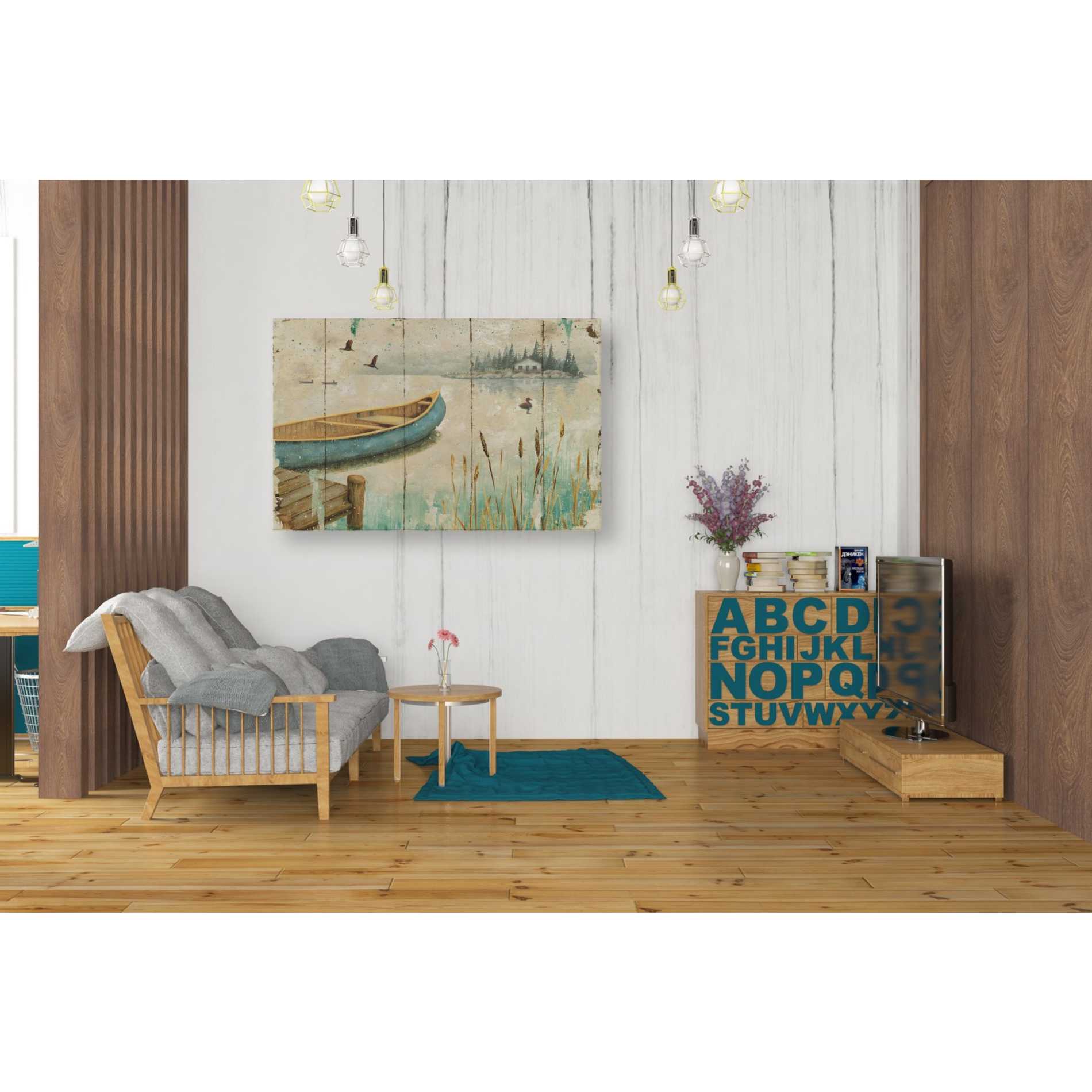 'Waterside V' by Daphne Brissonet, Canvas Wall Art,26 x 40