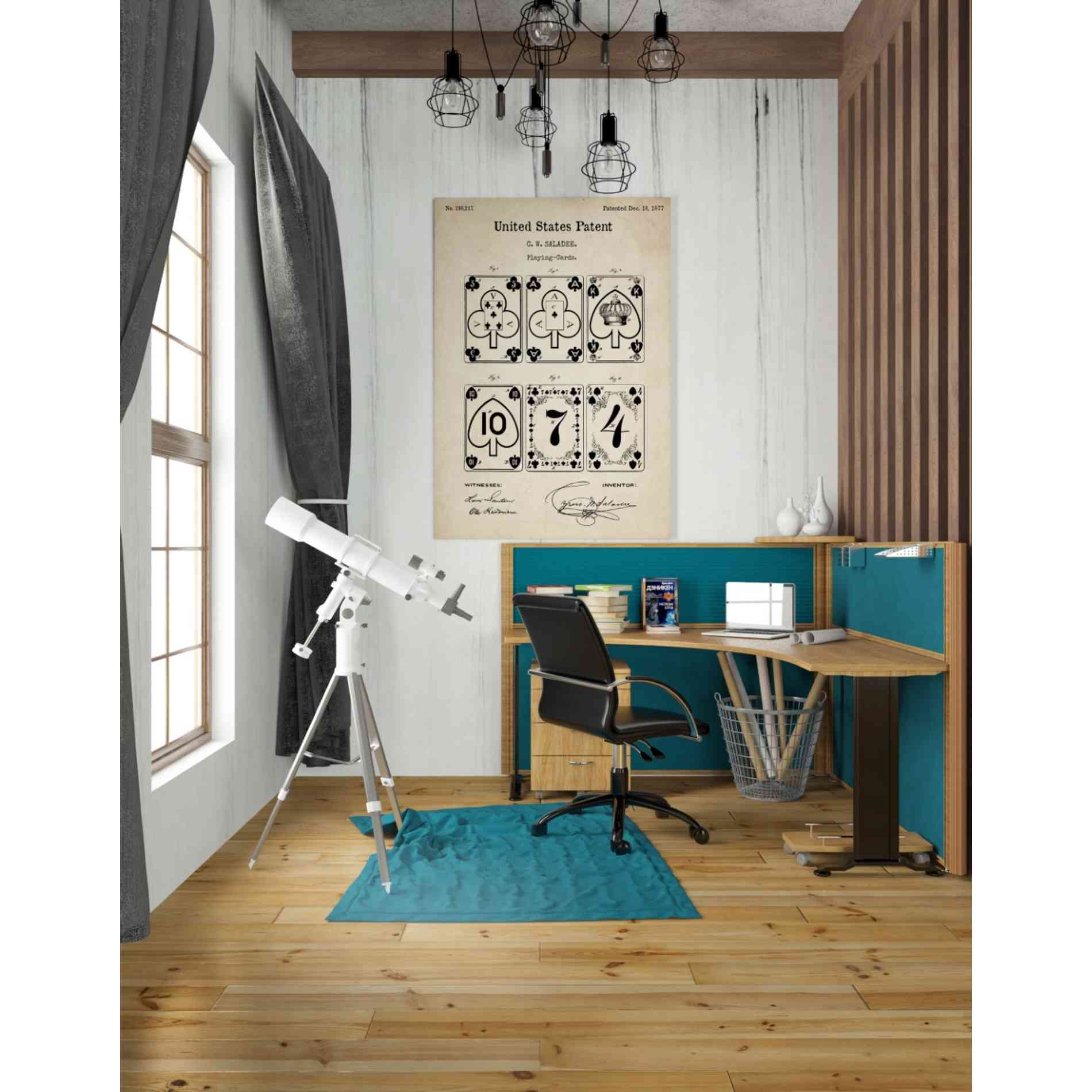 'Playing Cards Vintage Patent' Canvas Wall Art,26 x 40