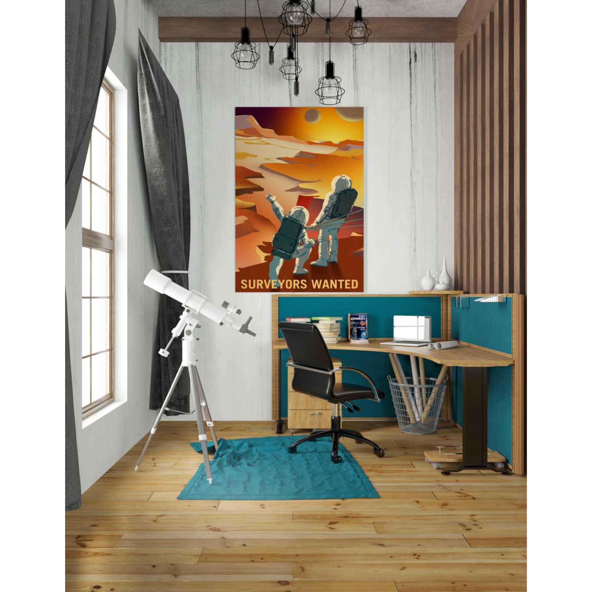 'Mars Explorer Series: Surveyors Wanted' Canvas Wall Art,26 x 40