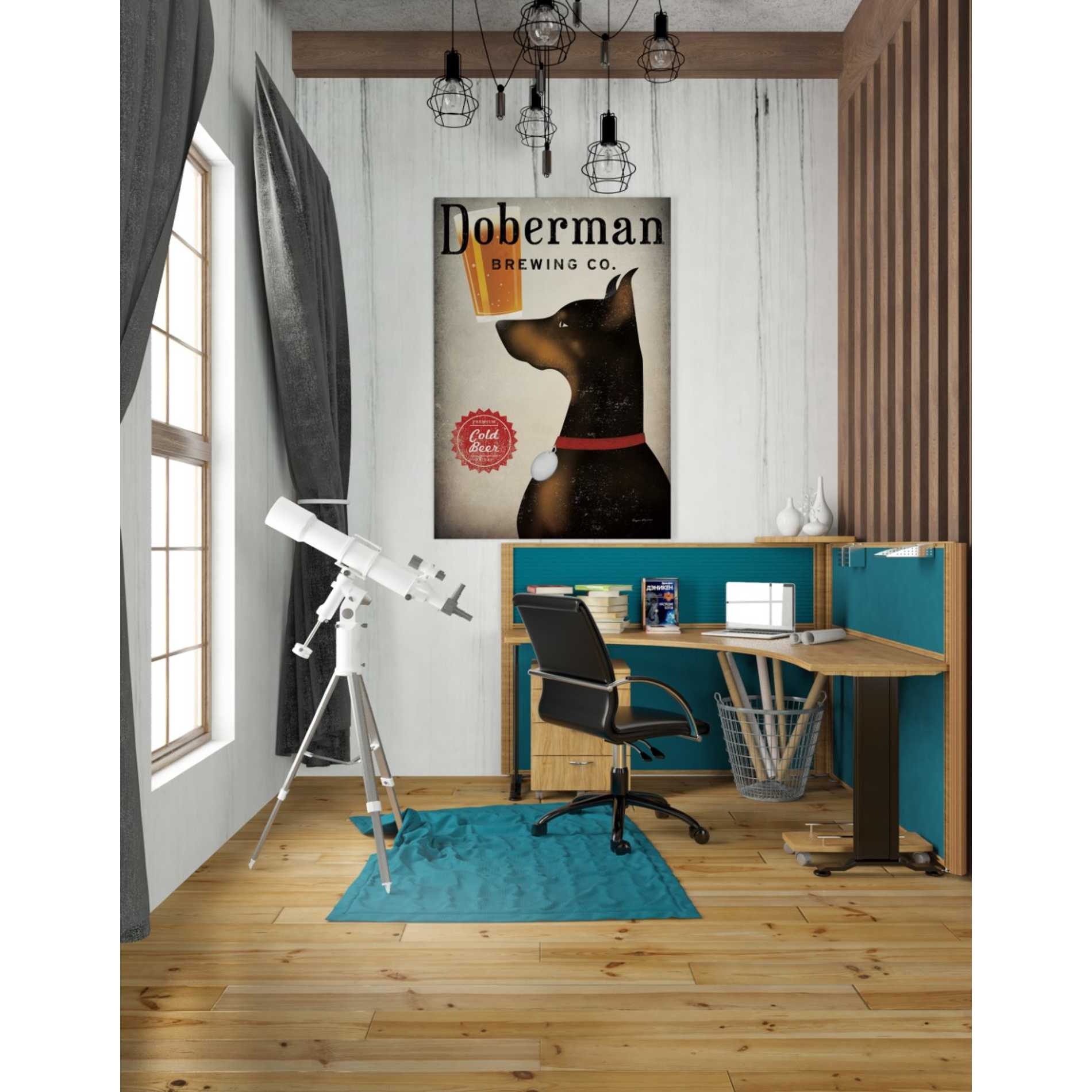 'Doberman Brewing Company' by Ryan Fowler, Canvas Wall Art,26 x 40