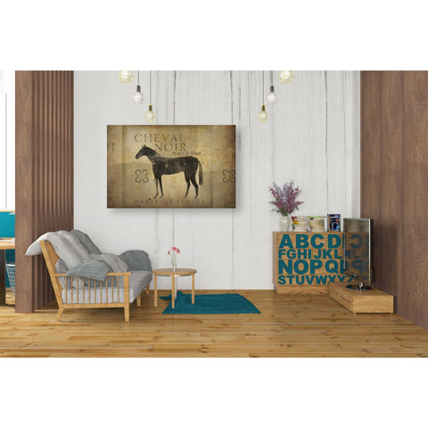 Image of 'Cheval Noir v4' by Ryan Fowler, Canvas Wall Art,26 x 40