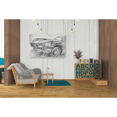 Image of 'Sports Car Study II' by Ethan Harper Canvas Wall Art,40 x 26