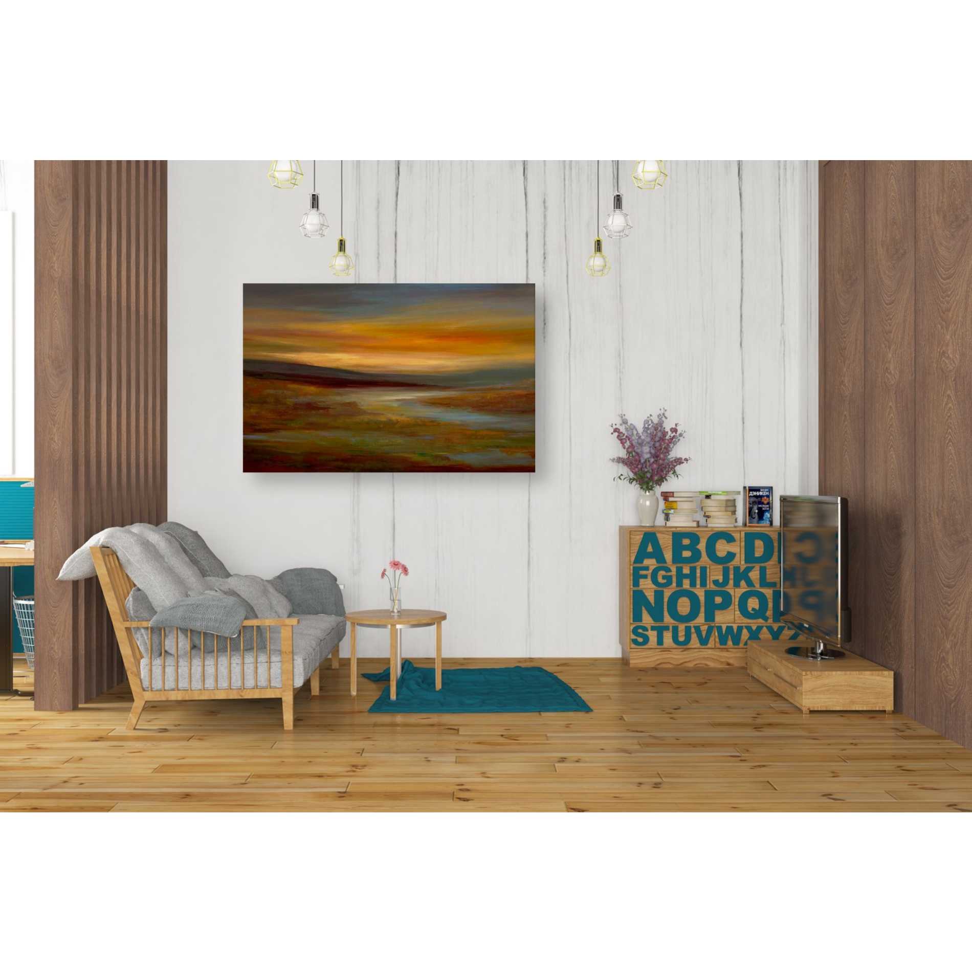 'Evening Sky' by Sheila Finch Giclee Canvas Wall Art